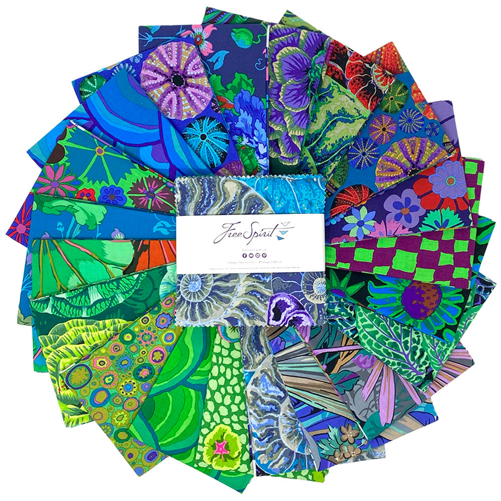 Free Spirit Fabrics Kaffe Fassett Collective newest Classic Fat Quarter Ocean 20pcs