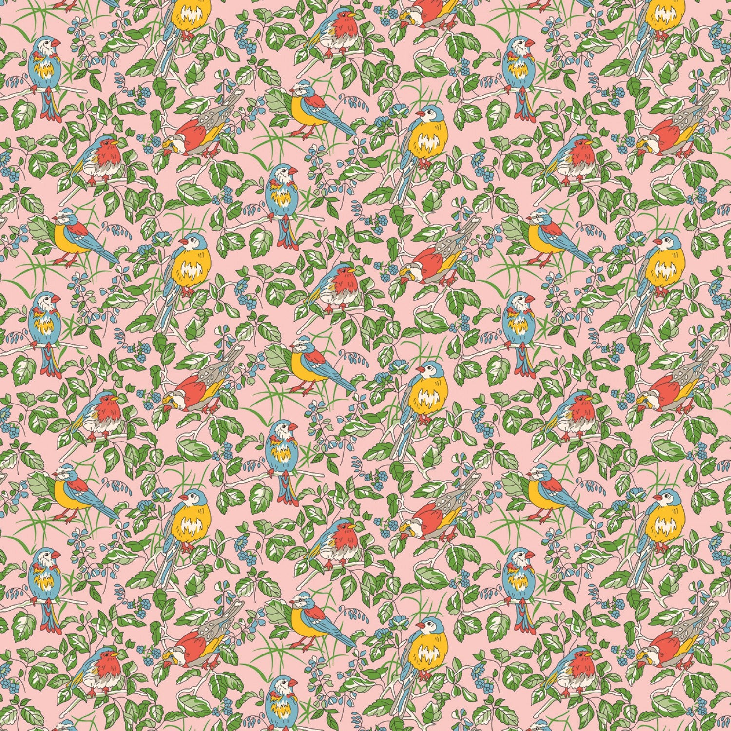 Woodland Walk - Misty Morning Hedgerow Chorus B by Liberty Fabrics