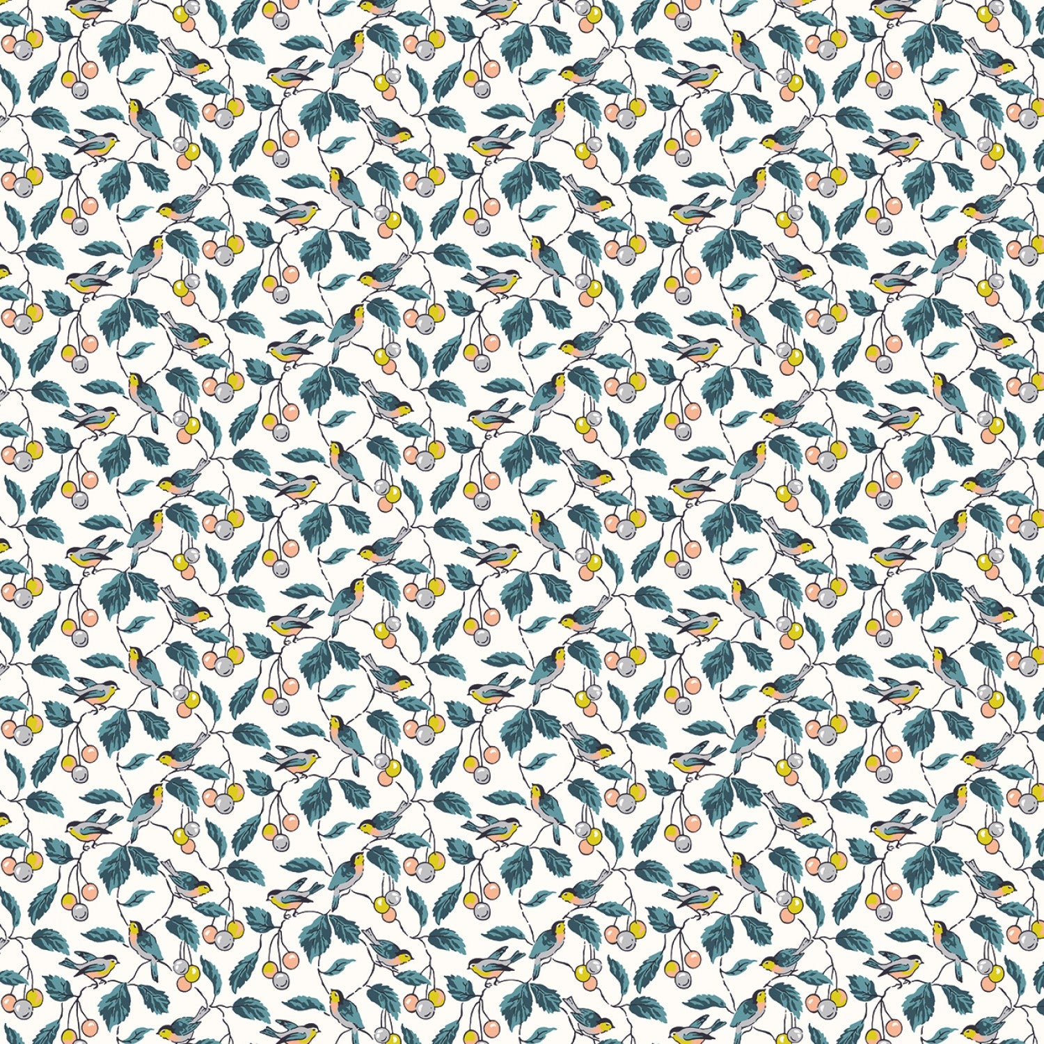 Woodland Walk - Misty Morning Birdsong A by Liberty Fabrics