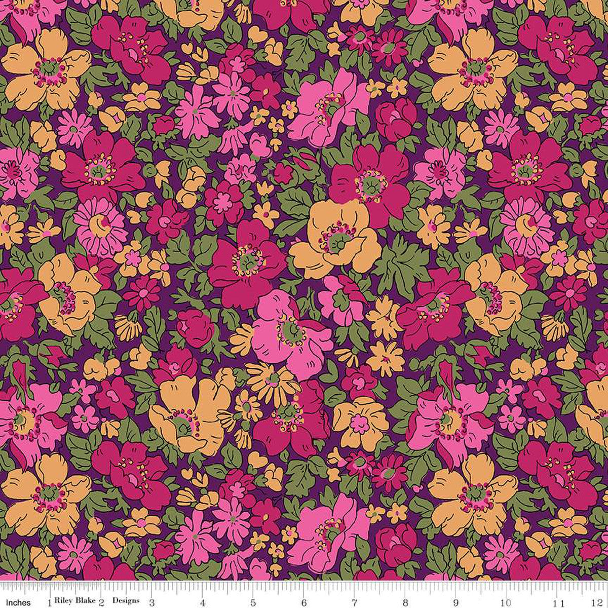 Cosmos Park A2  | 107" Quilt Backing Fabric by Liberty Fabrics for Riley Blake | 0166W68200A