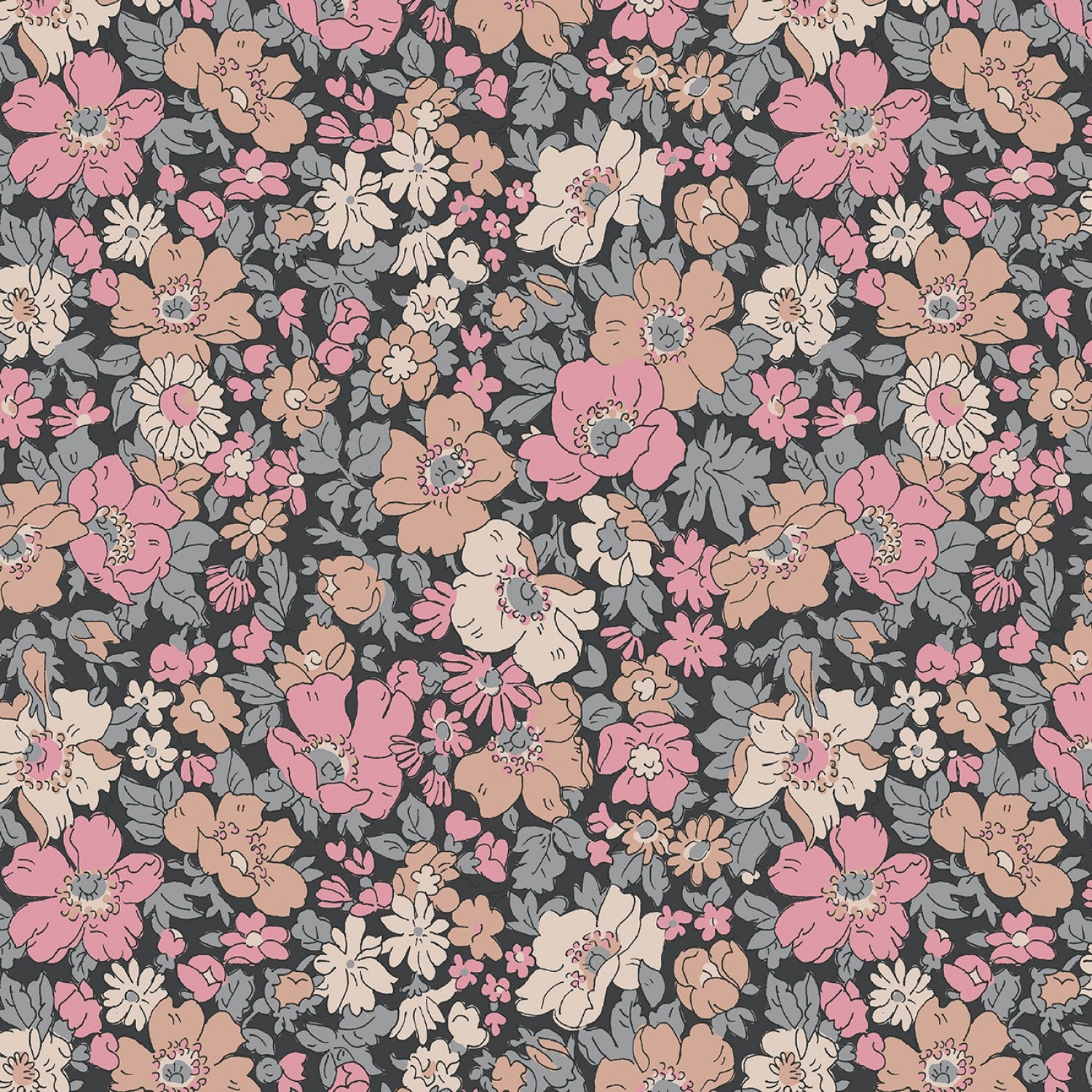 Cosmos Park B  | 107" Quilt Backing Fabric by Liberty Fabrics for Riley Blake | 0166W68200B