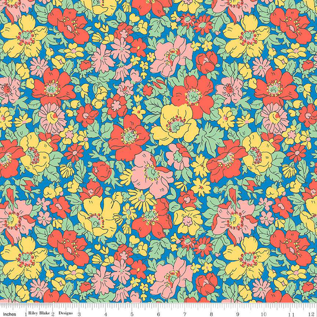 Cosmos Park C  | 107" Quilt Backing Fabric by Liberty Fabrics for Riley Blake | 0166W68200C