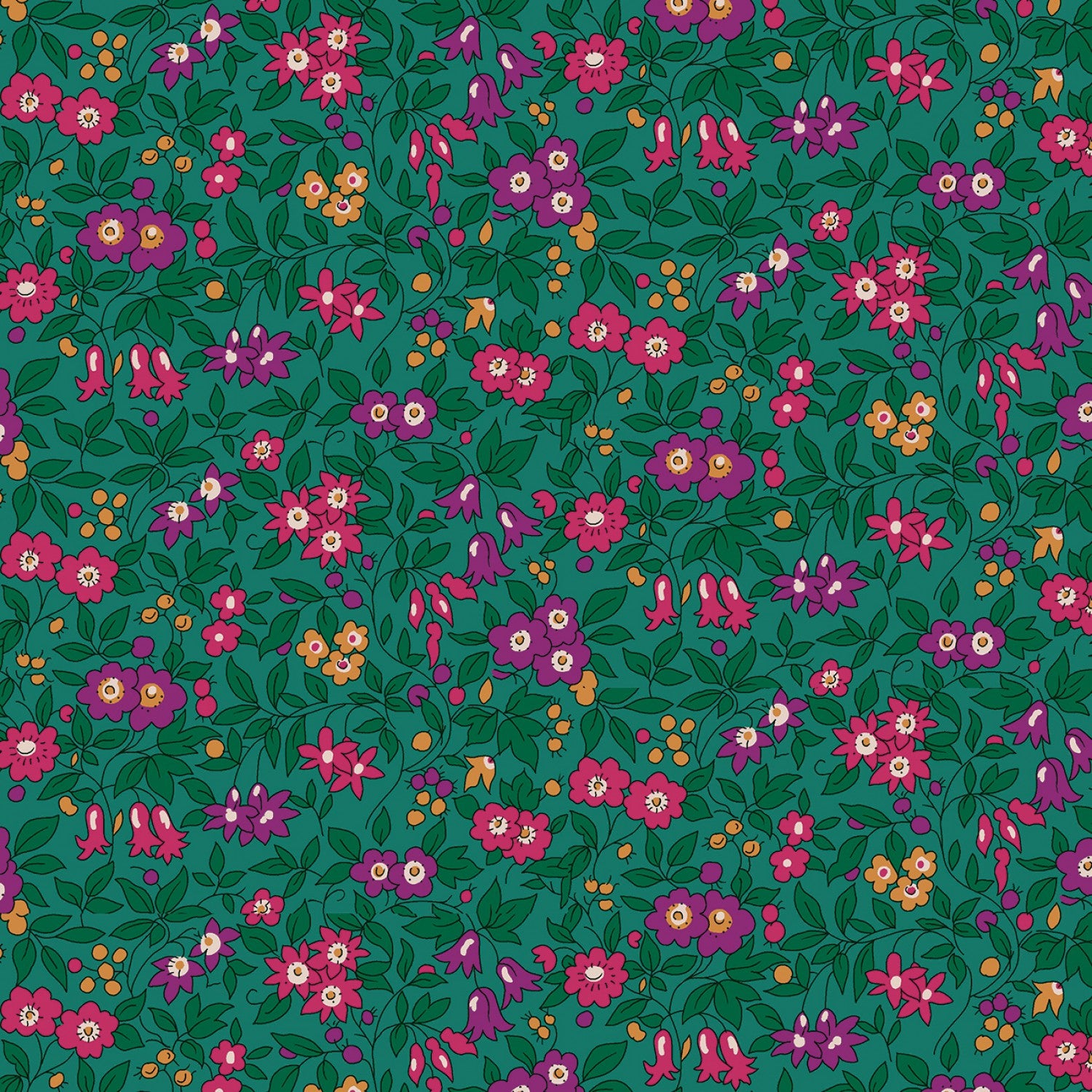 Trailing Blossom A  | 107" Quilt Backing Fabric by Liberty Fabrics for Riley Blake | 0166W68203A