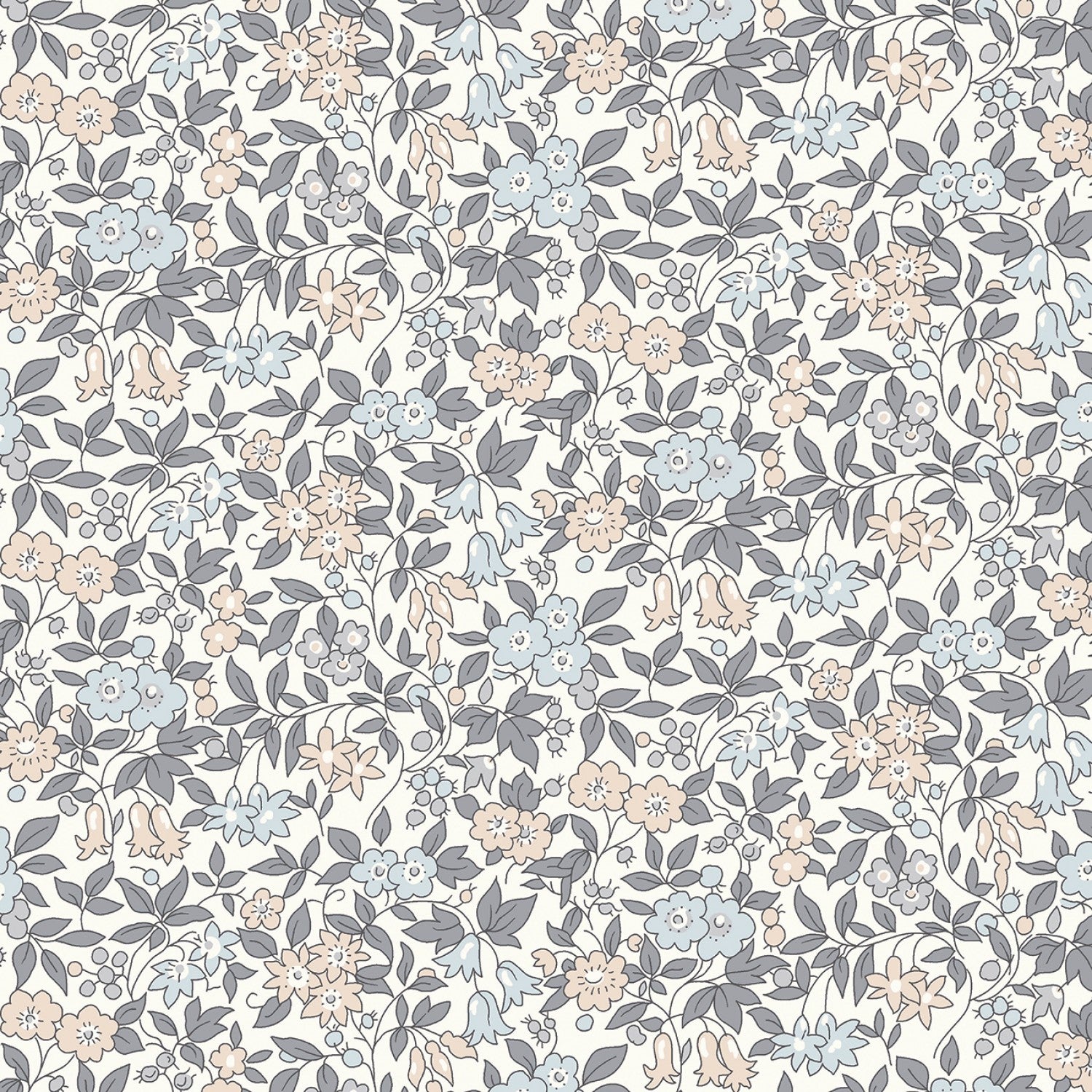 Trailing Blossom B  | 107" Quilt Backing Fabric by Liberty Fabrics for Riley Blake | 0166W68203B