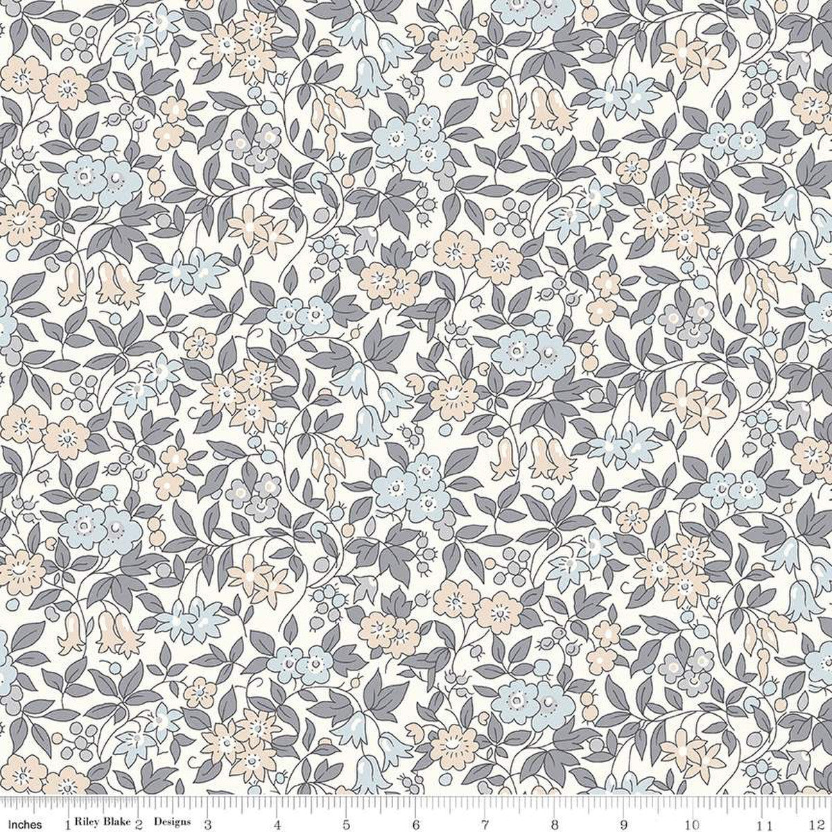 Trailing Blossom B  | 107" Quilt Backing Fabric by Liberty Fabrics for Riley Blake | 0166W68203B