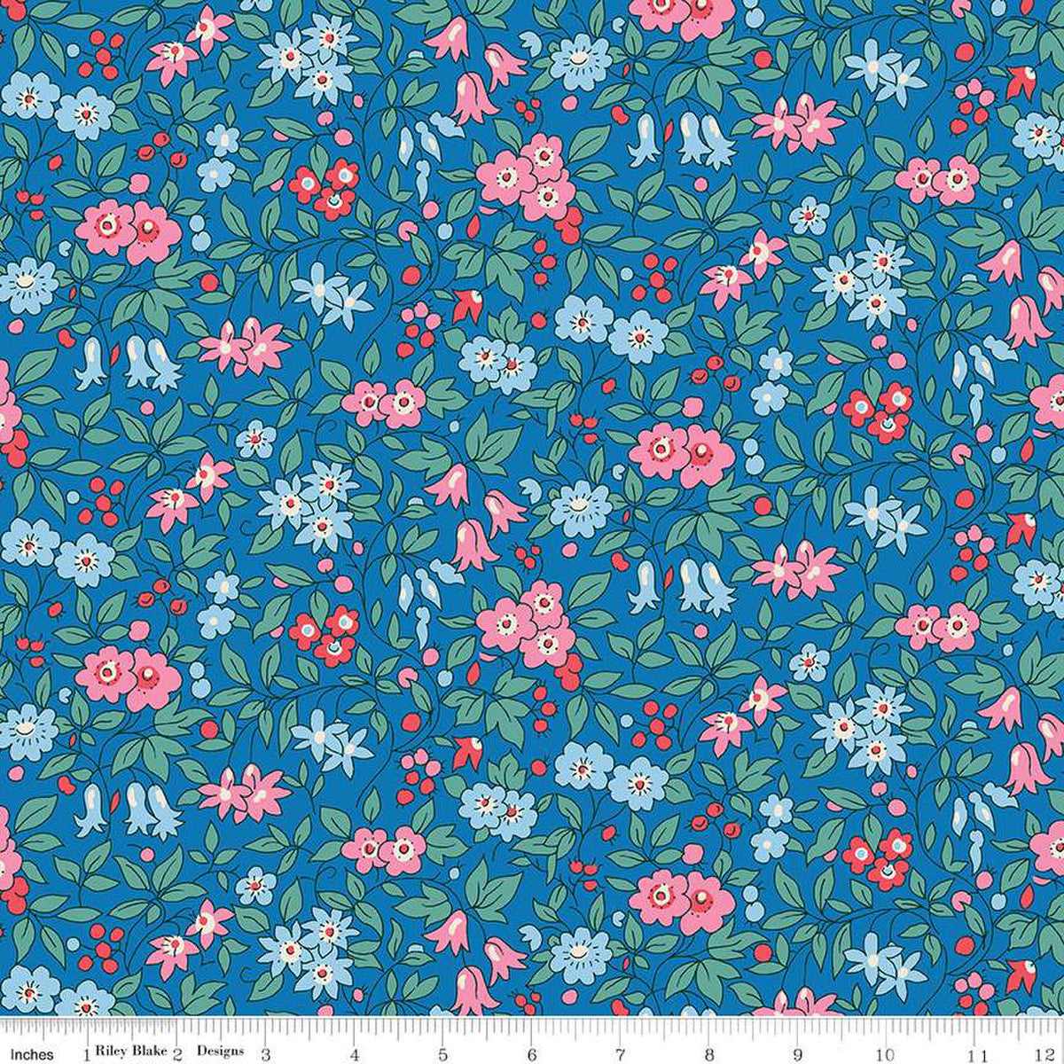 Trailing Blossom C  | 107" Quilt Backing Fabric by Liberty Fabrics for Riley Blake | 0166W68203C