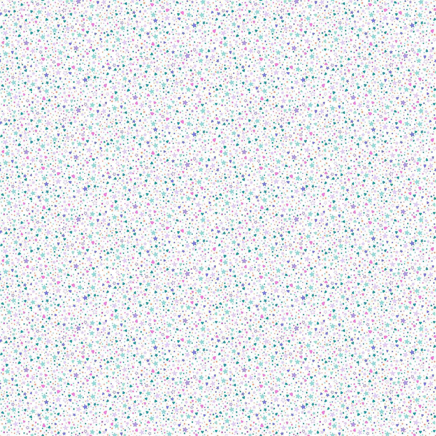 Fairy Dust | White Sparkle by Makower UK for Andover Fabrics | MU-053-W