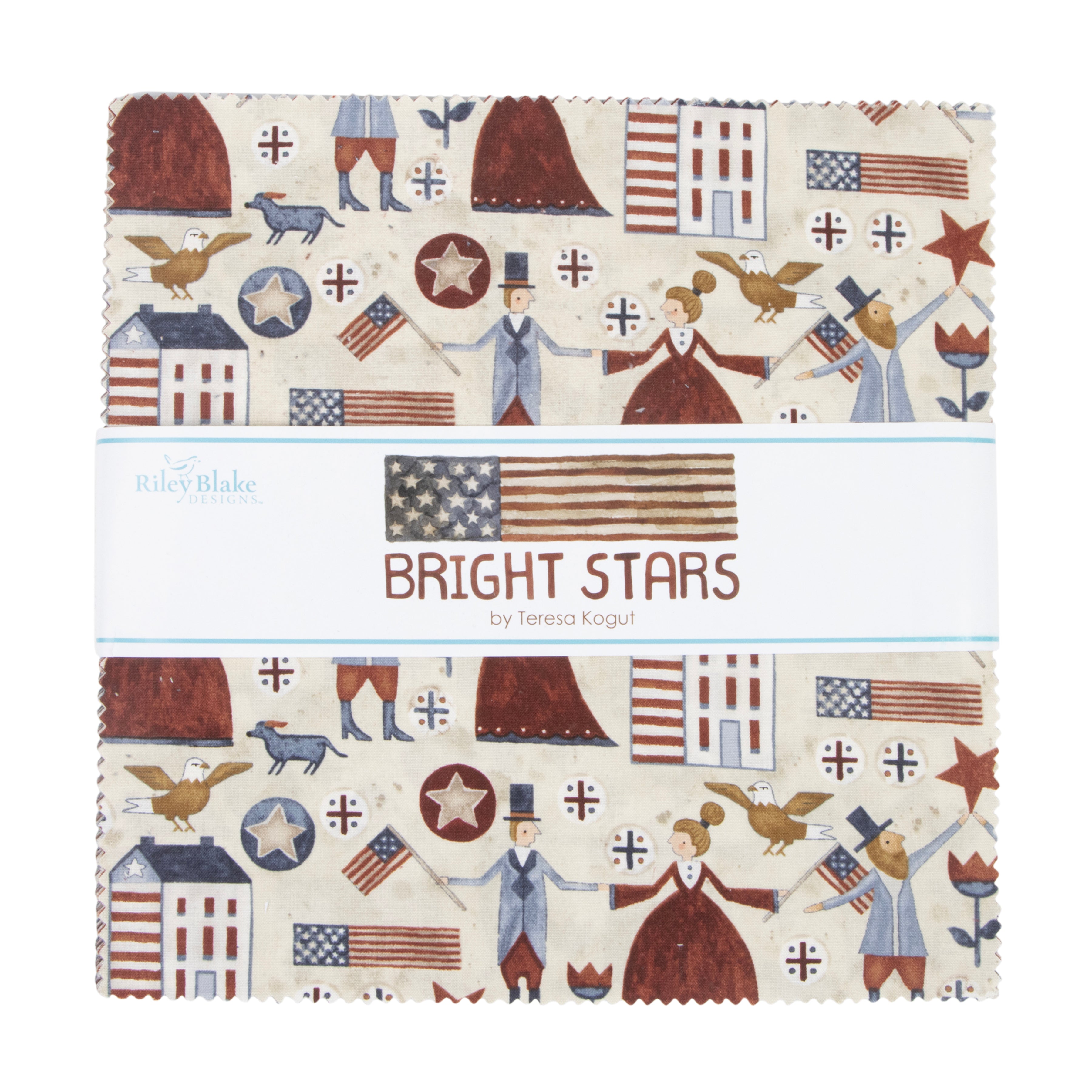 Bright Stars | 10-inch Precut Squares by Teresa Kogut for Riley Blake | 42pcs