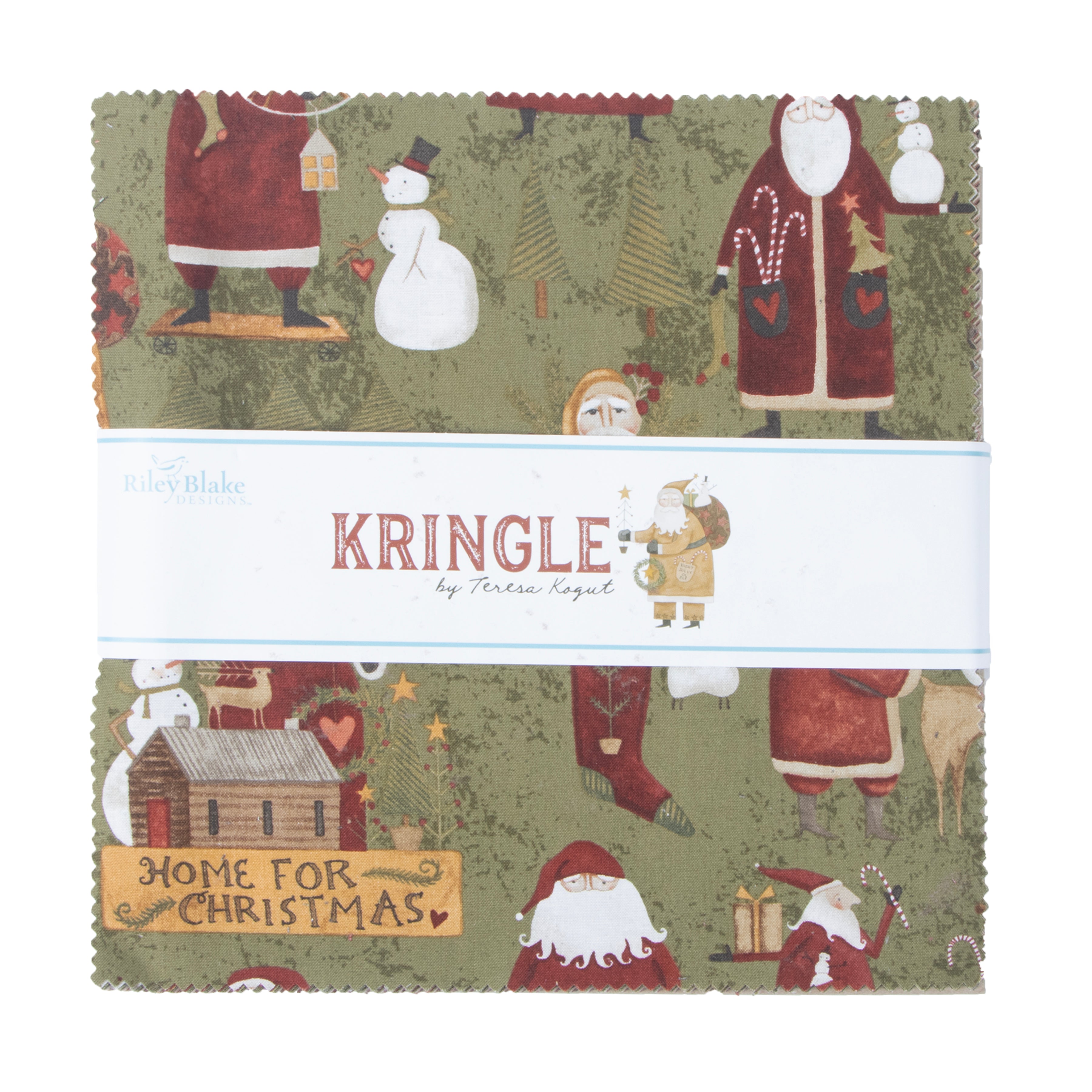 Kringle | 10" Square Precut Bundle Teresa Kogut for Riley Blake | 42pcs