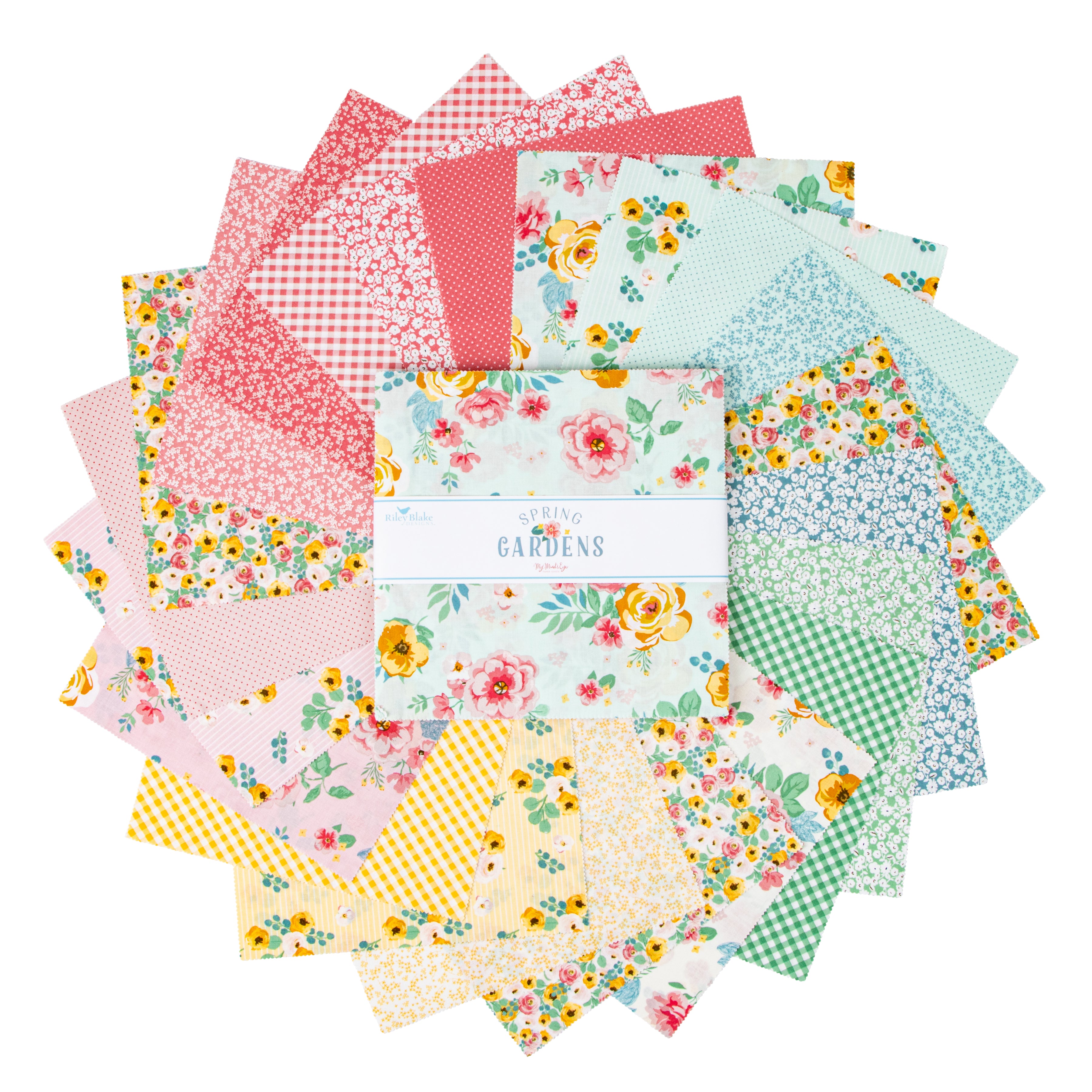 Spring Gardens | 10" Square Pack by My Mind's Eye for Riley Blake | 42 pcs