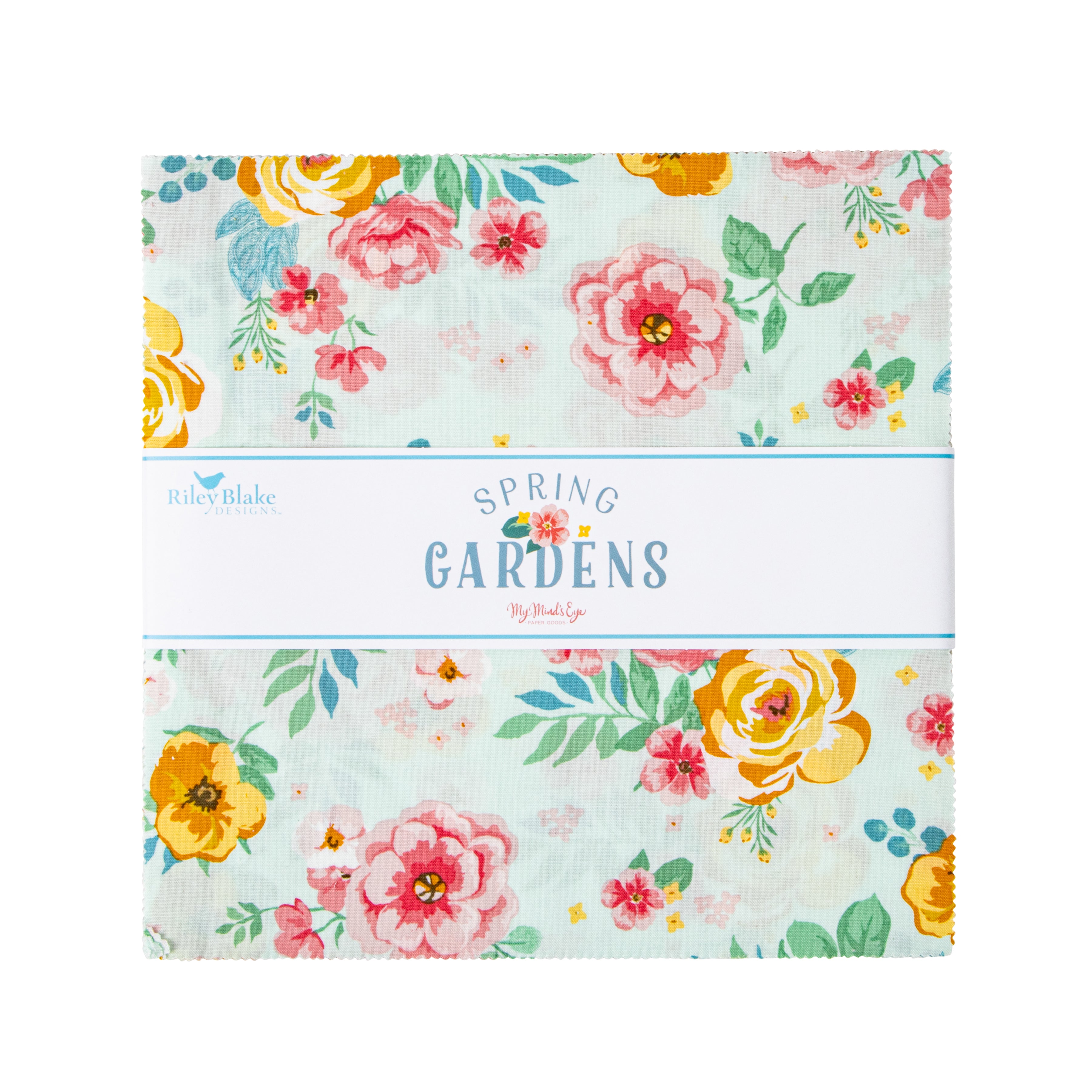 Spring Gardens | 10" Square Pack by My Mind's Eye for Riley Blake | 42 pcs