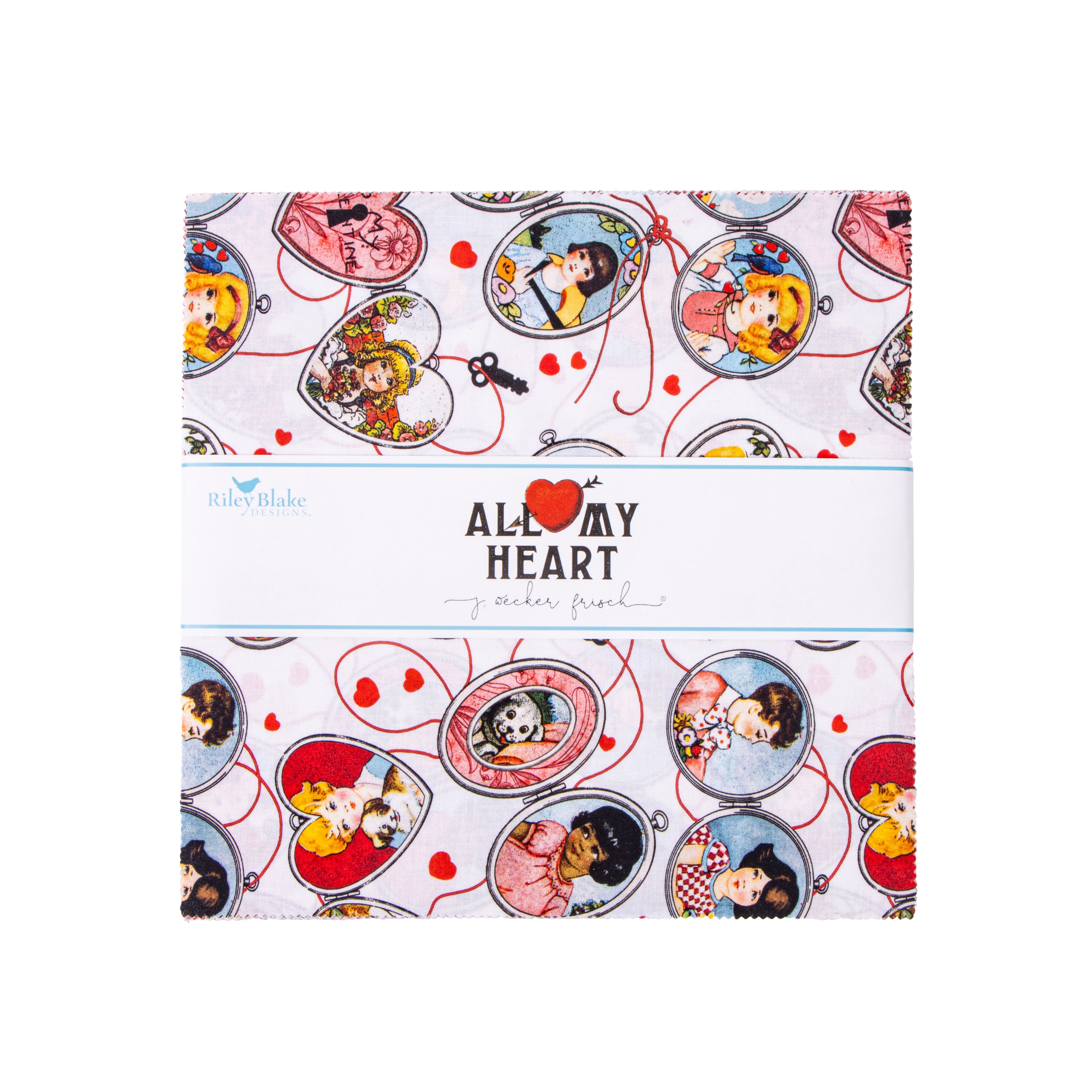 All My Heart | 10" Square Pack by J. Wecker Frisch for Riley Blake | 42 pcs