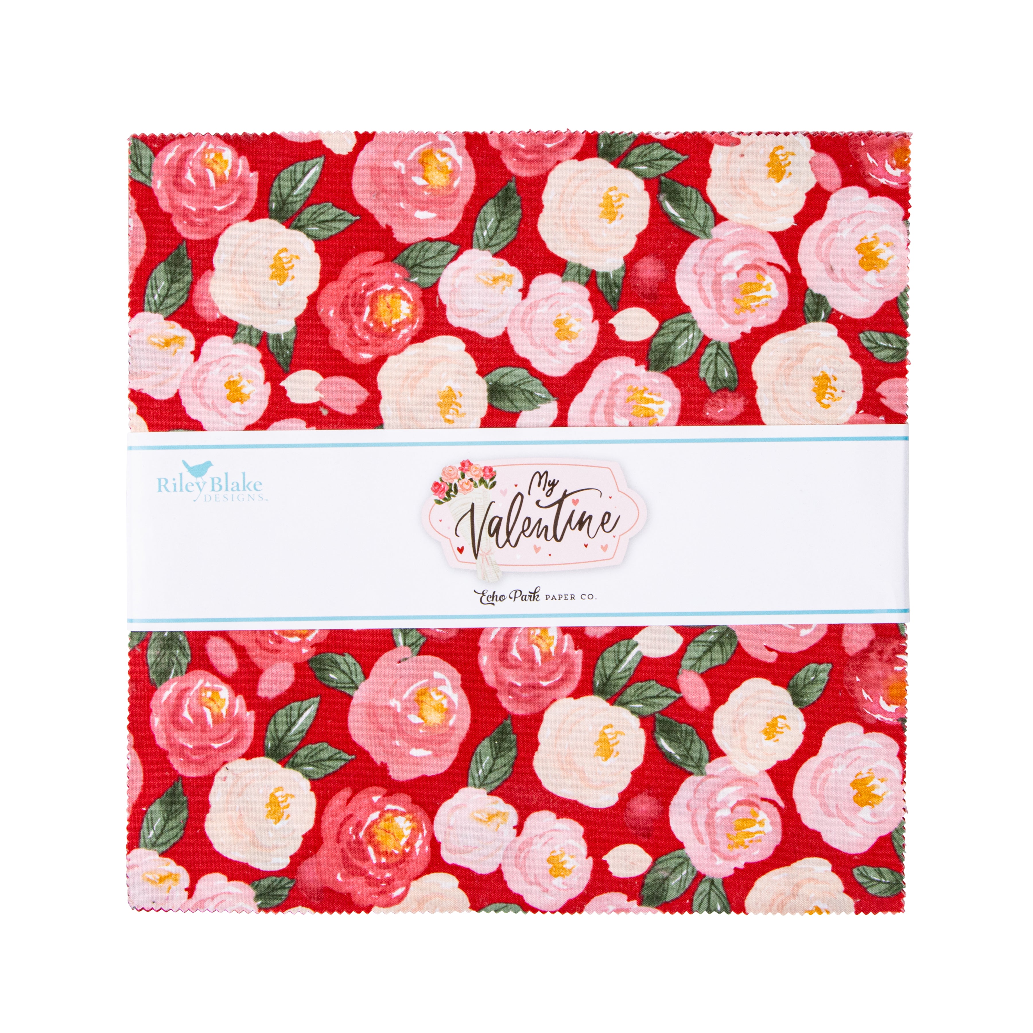 My Valentine | 10" Square Pack by Echo Park Paper Co. for Riley Blake | 42 pcs