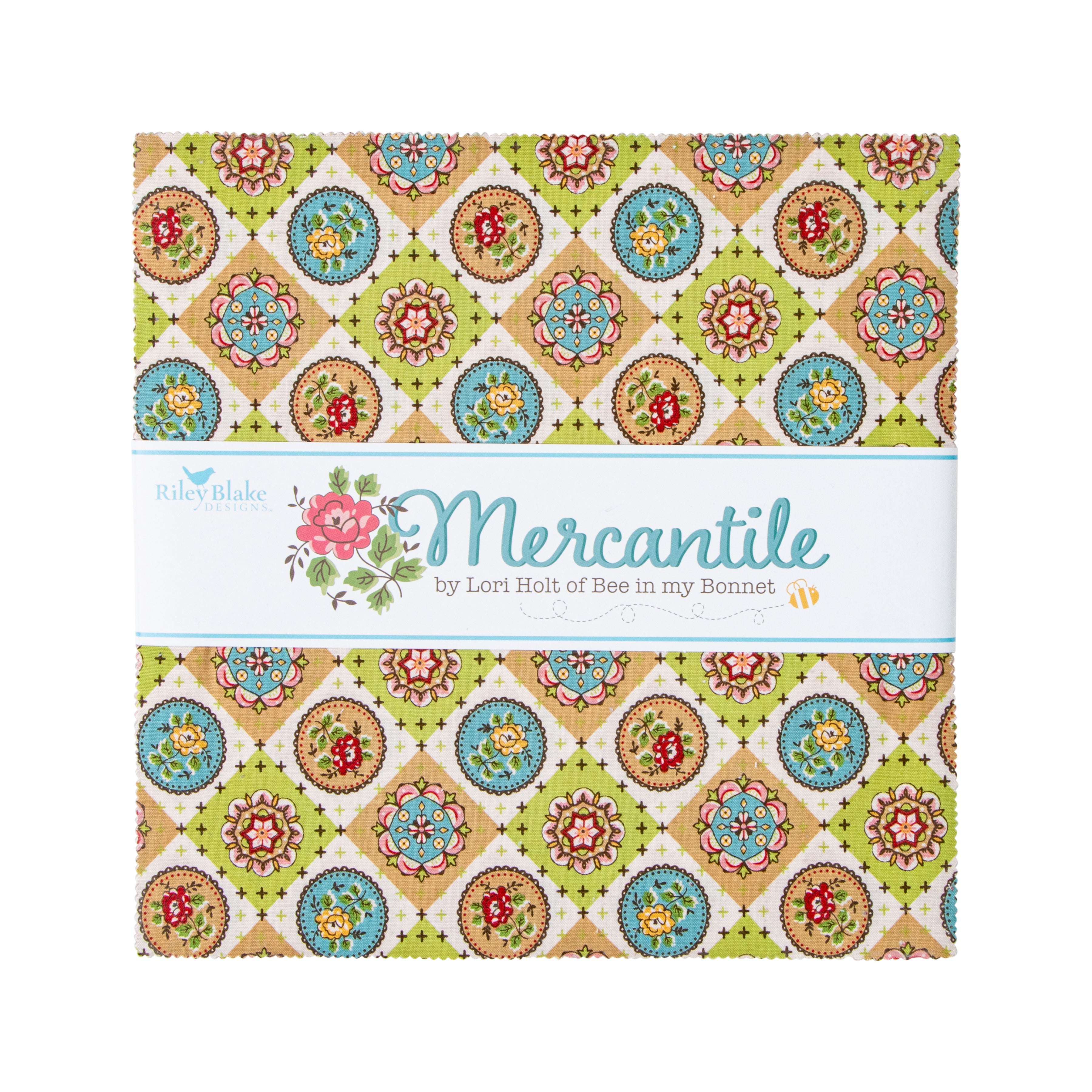 Mercantile | 10" Square Pack by Lori Holt for Riley Blake | 42 pcs