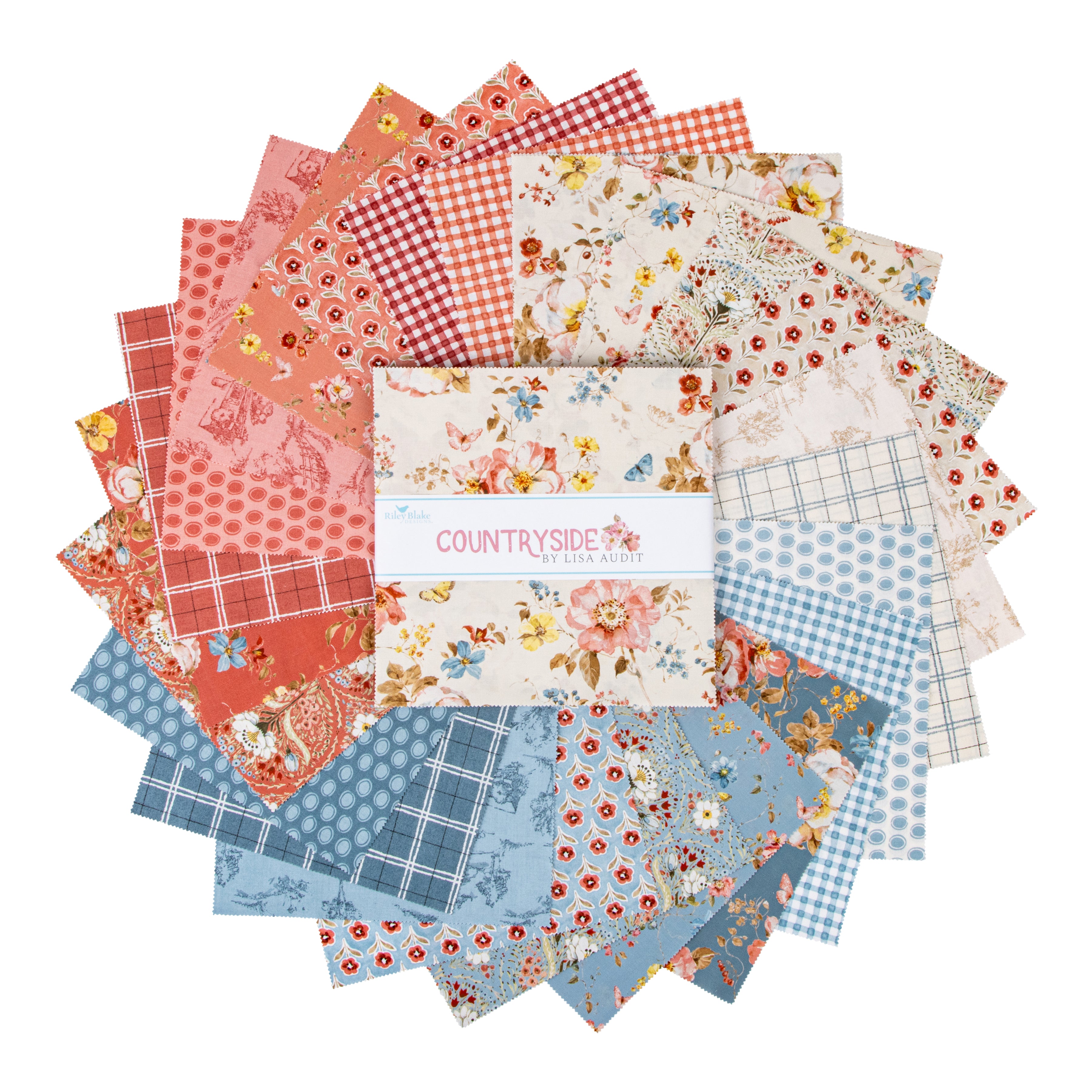 Countryside | 10" Square Pack by Lisa Audit for Riley Blake | 42 pcs