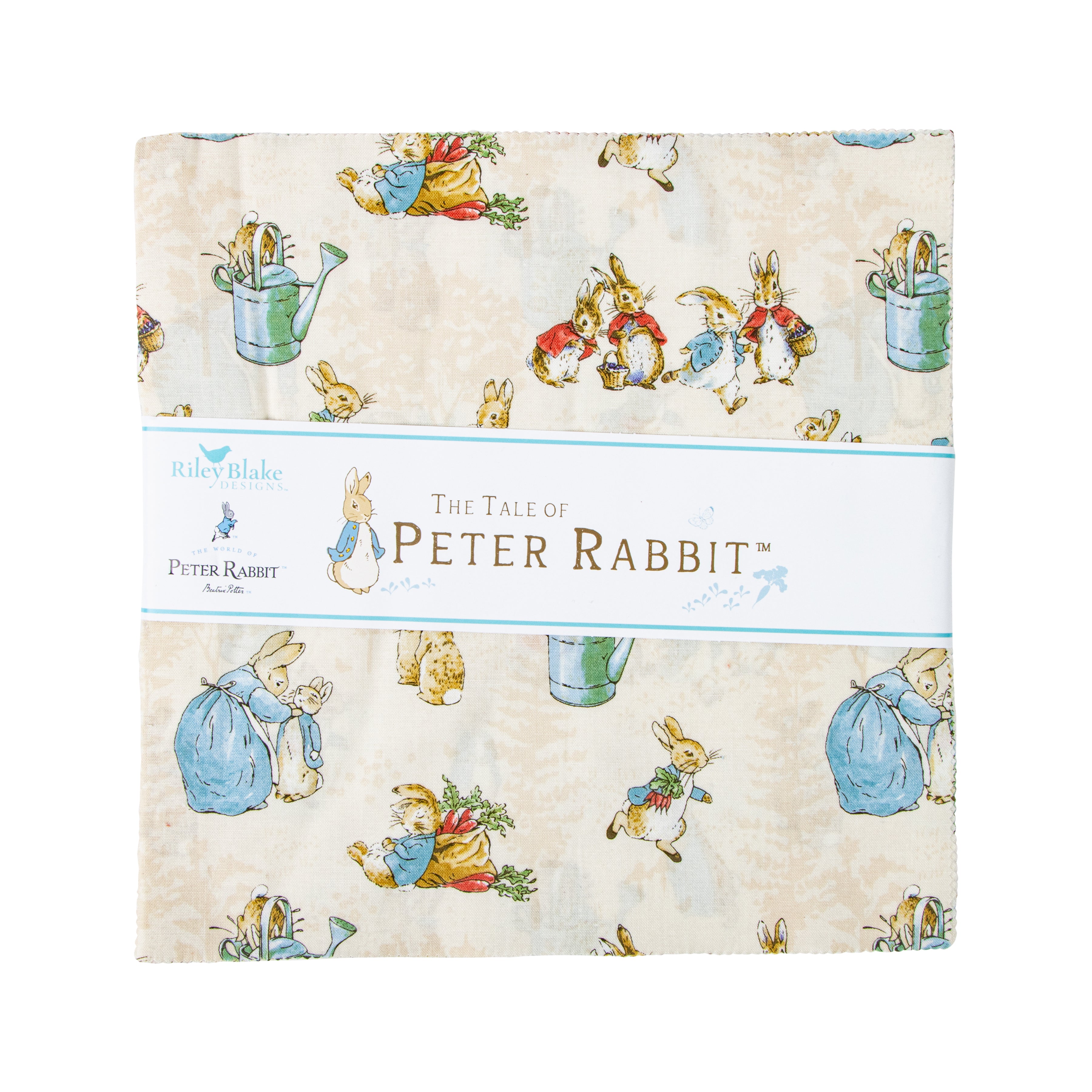 The Tale of Peter Rabbit | 10" Square Pack by Beatrix Potter for Riley Blake | 42 pcs