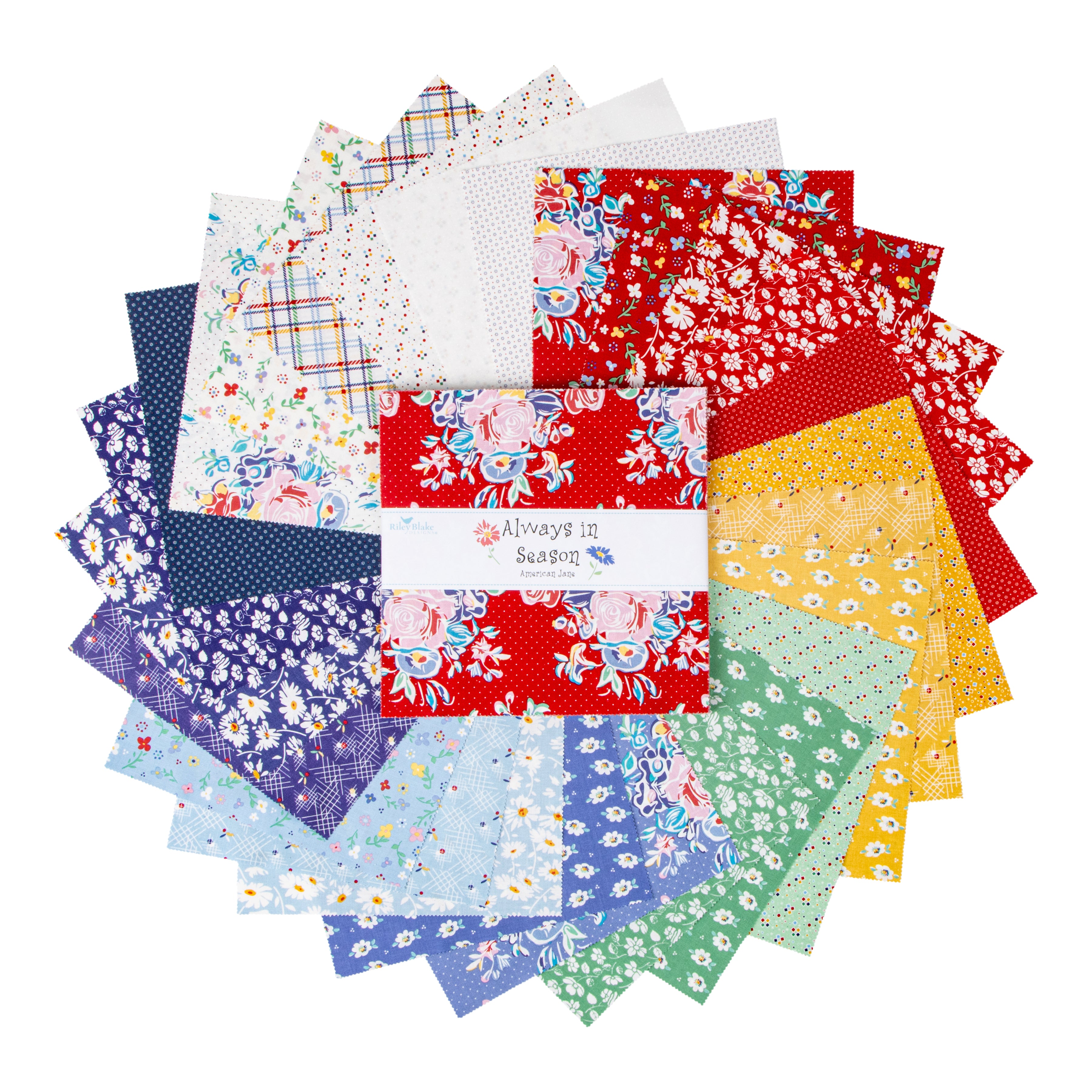 Always in Season | 10" Square Pack by American Jane for Riley Blake | 42 pcs