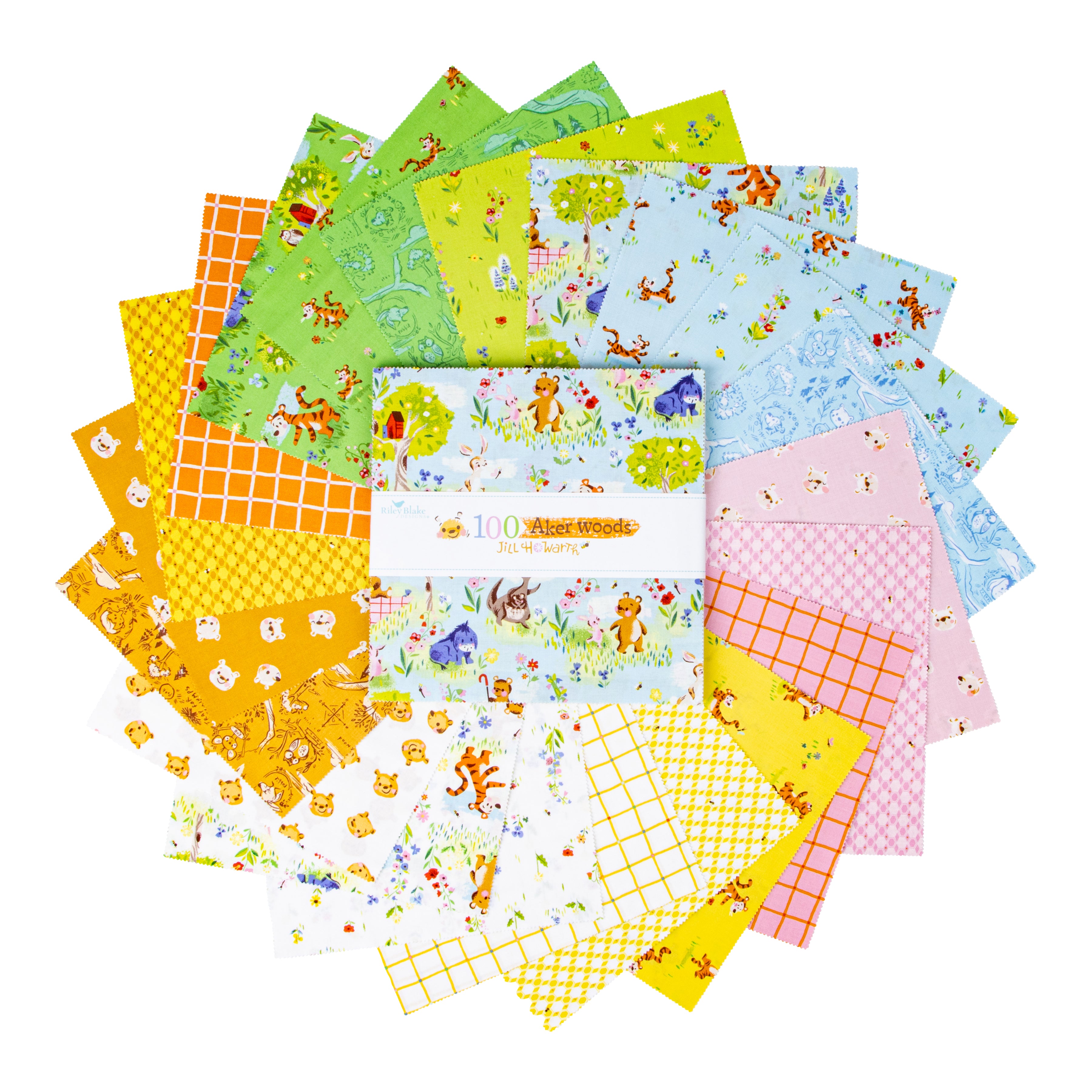 100 Aker Woods | 10" Square Pack by Jill Howarth for Riley Blake | 42 pcs