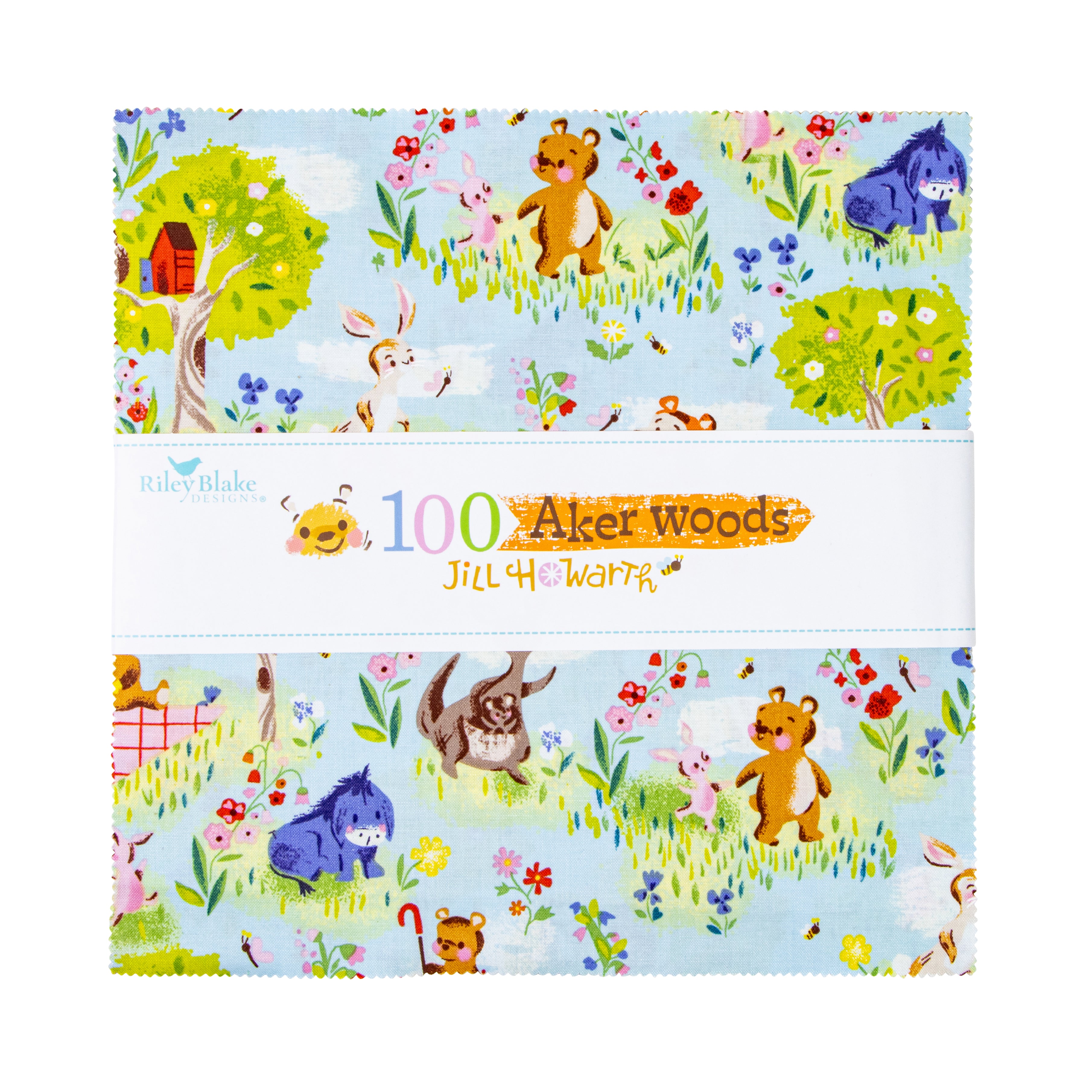 100 Aker Woods | 10" Square Pack by Jill Howarth for Riley Blake | 42 pcs