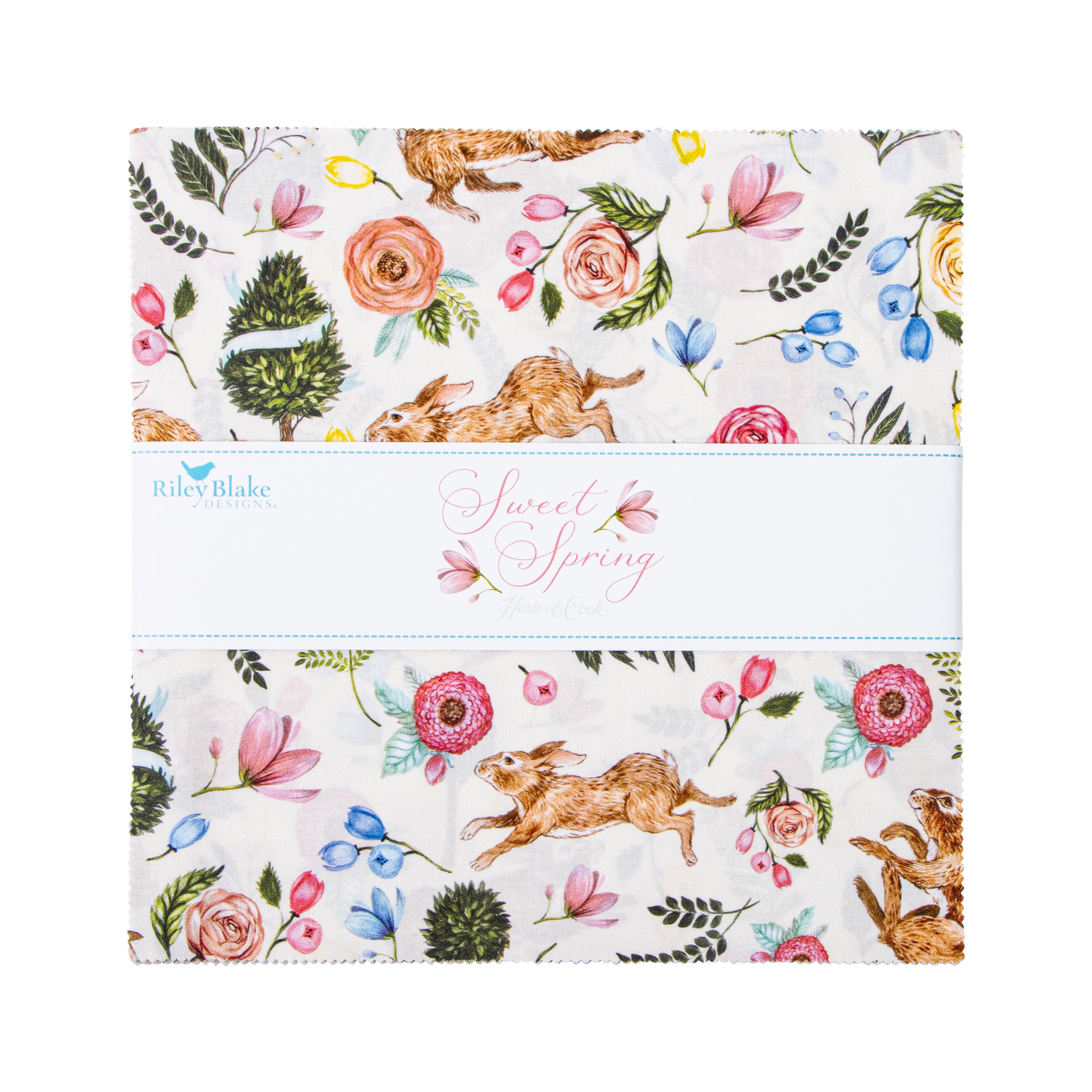 Sweet Spring | 10" Square Pack by Hester & Cook for Riley Blake | 42 pcs