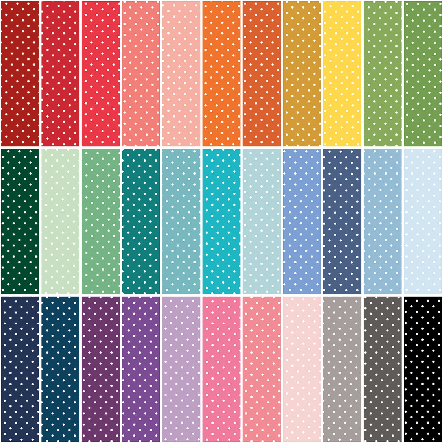 Swiss Dot | 10" Square Pack by Riley Blake | 42 pcs