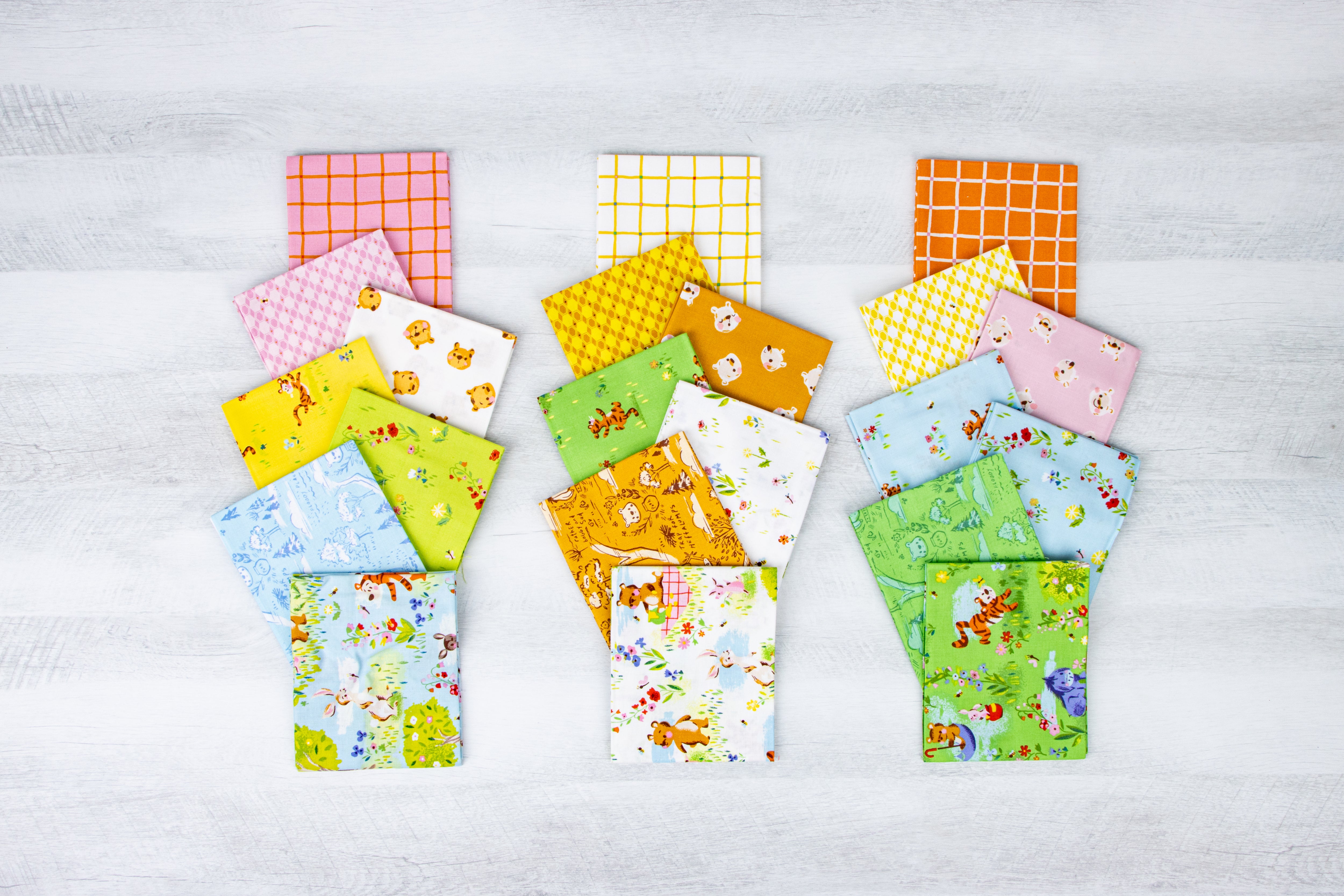 100 Aker Woods | Fat Quarter Bundle by Jill Howarth for Riley Blake | 21 pcs