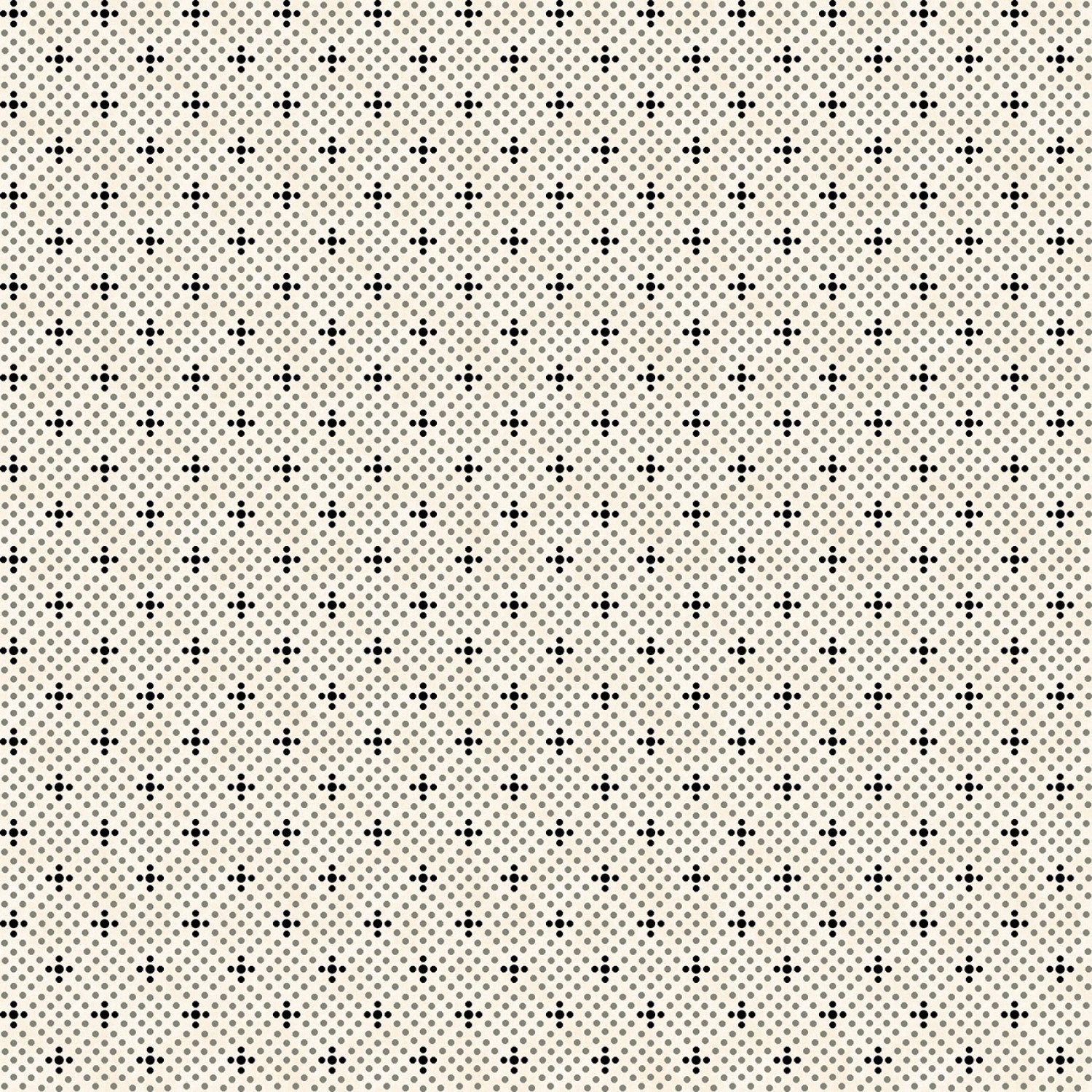 No Tricks, Just Treats | Cream Cross Dots by Hannah West for Henry Glass