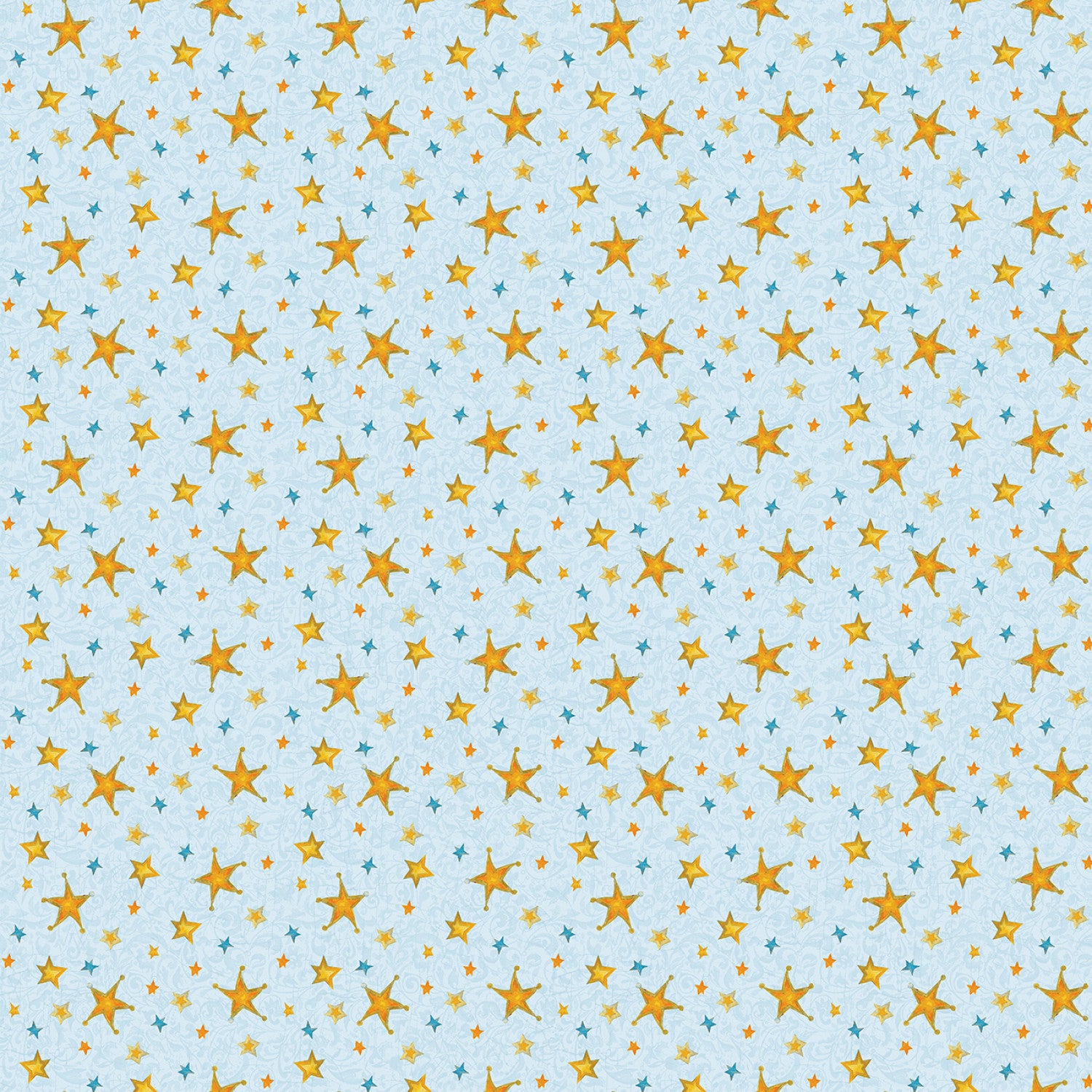 Christmas Spirit | Light Blue Star Splendor by David Galchutt for Benartex | 16278B-05