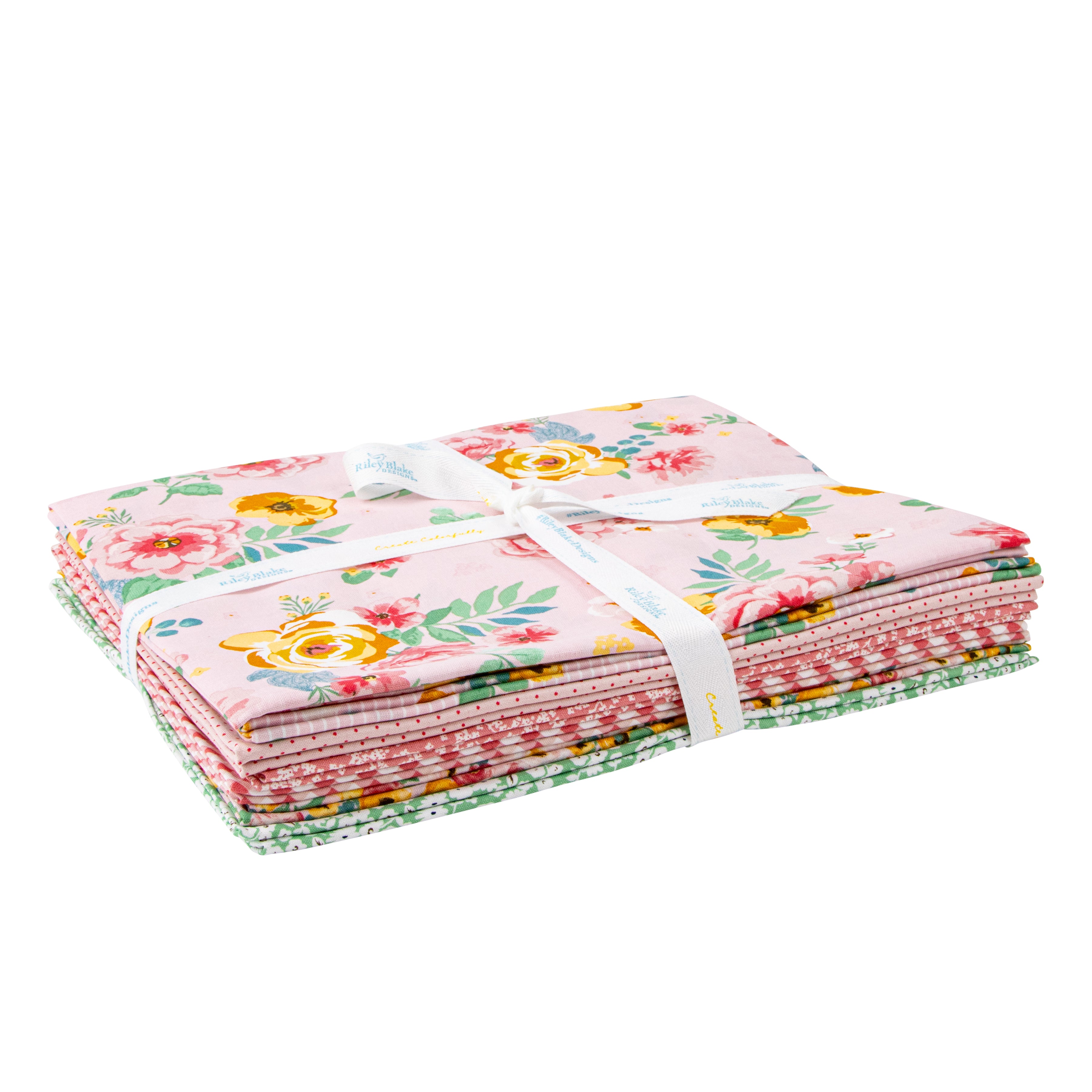 Spring Gardens | 1-Yard Bundle Pink by My Mind's Eye for Riley Blake | 7 pcs