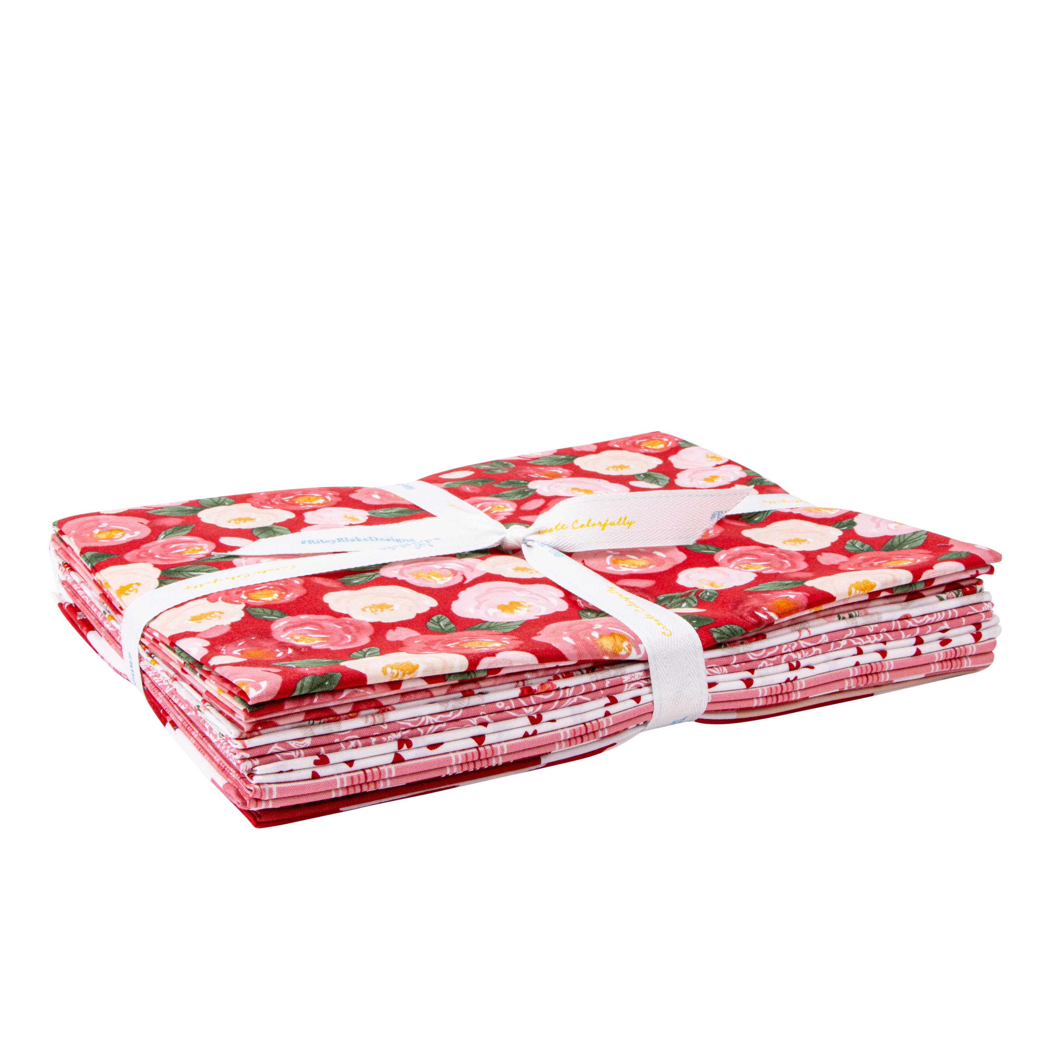 My Valentine | 1-Yard Bundle Red by Echo Park Paper Co. for Riley Blake | 8 pcs