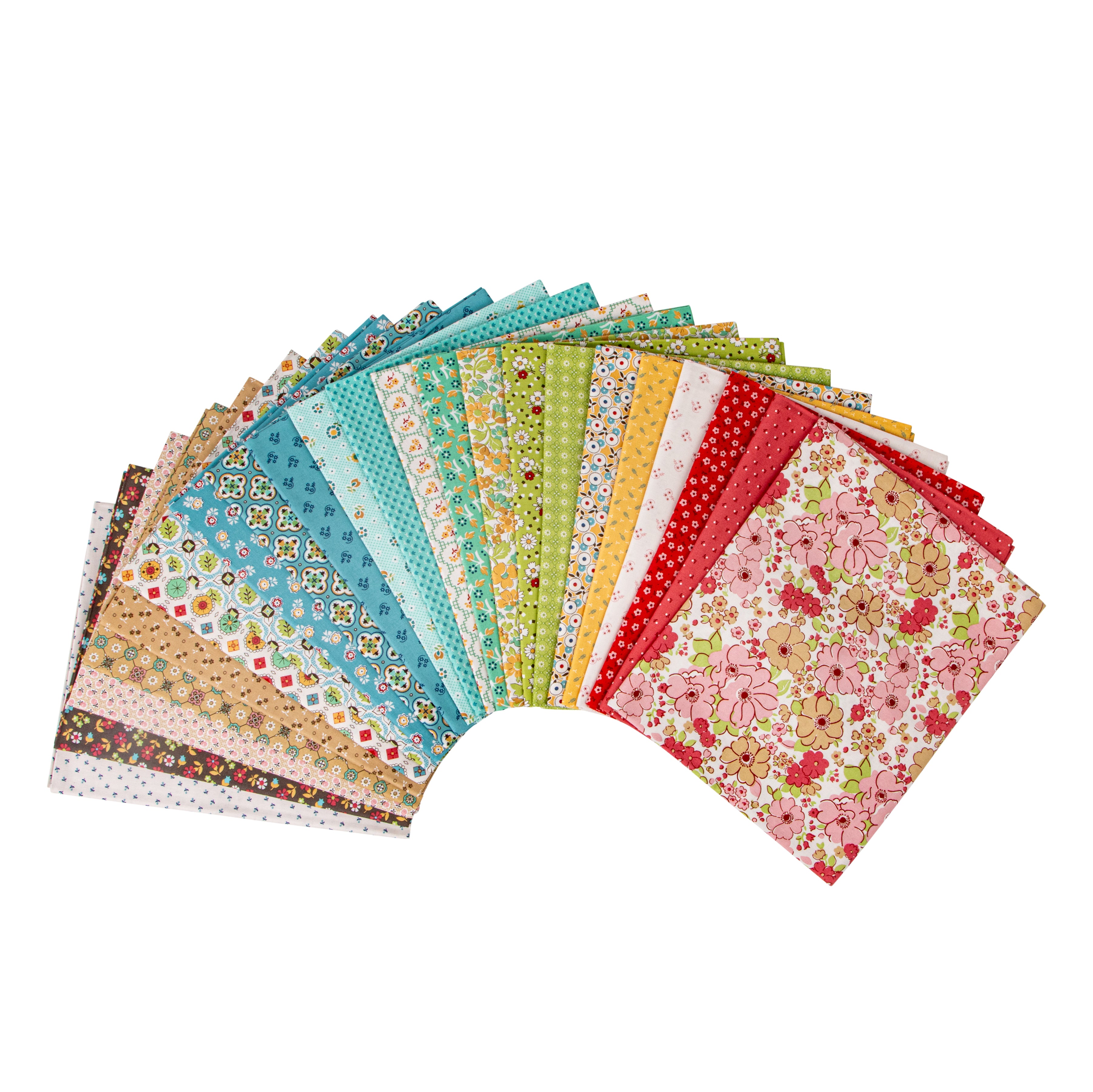 Mercantile | 1-Yard Bundle Tea Rose by Lori Holt for Riley Blake | 23 pcs