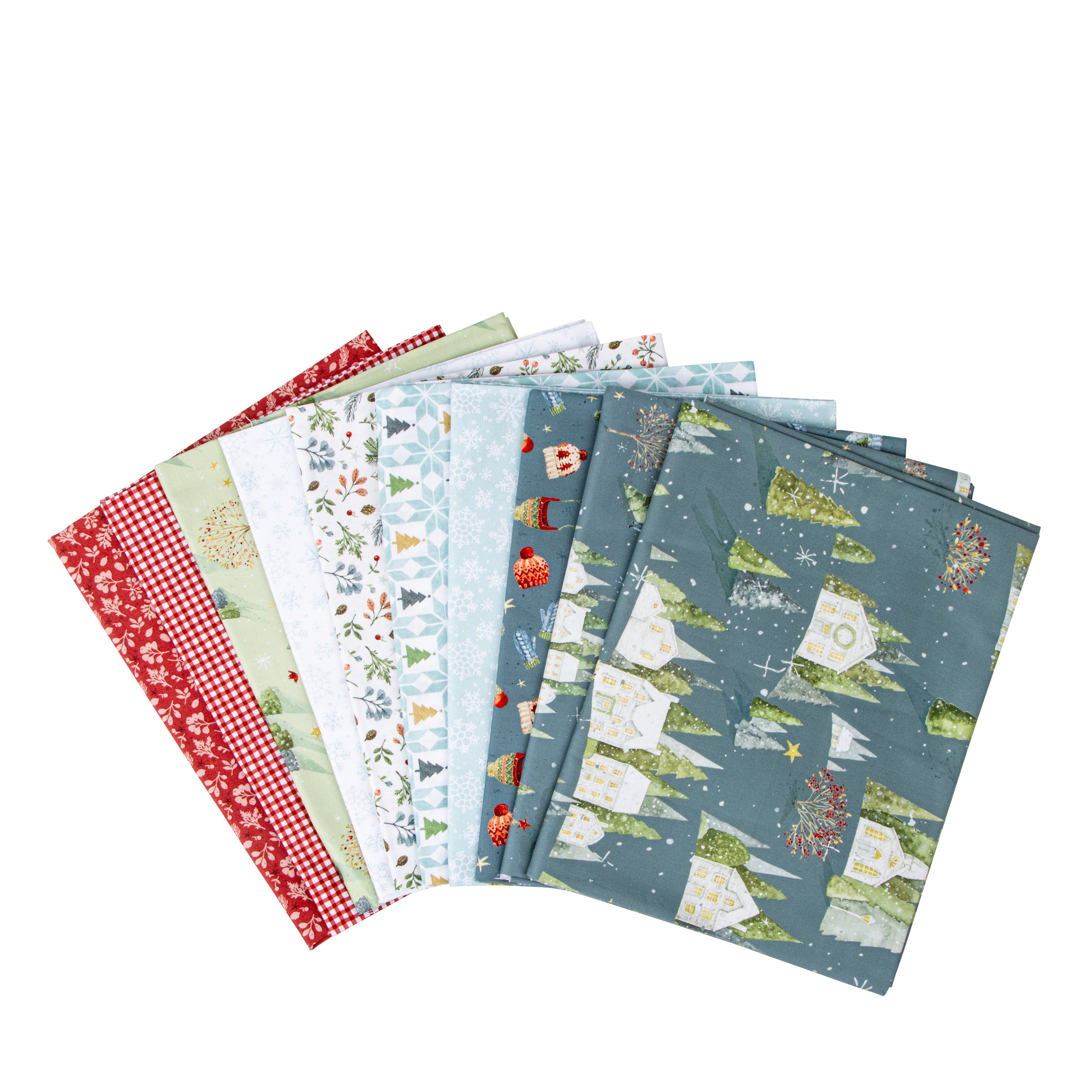 Magical Winterland | One Yard Bundle Winter by Lisa Audit for Riley Blake | 10pcs