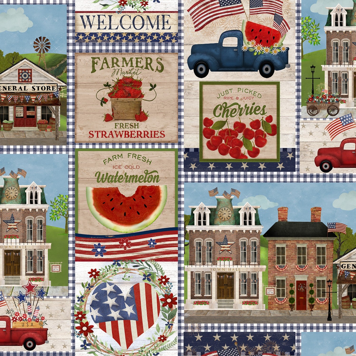 Sweet Land of Liberty - Patriotic Patch Multi by Beth Albert