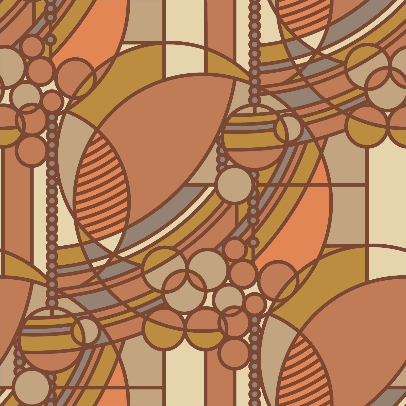 March Balloons | March Balloons - Earth (227535) by Frank Lloyd Wright for Cloud9 | Organic Cotton