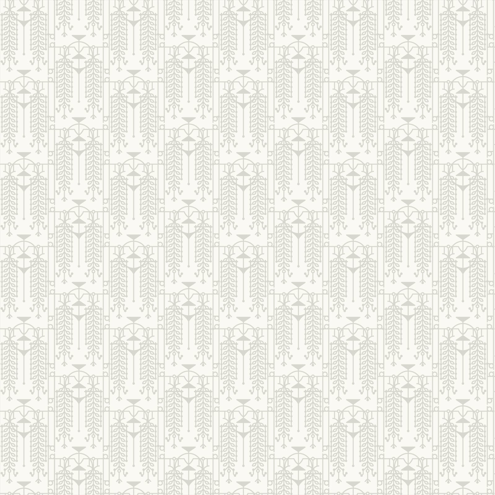 Frank Lloyd Wright Collection by Cloud9 | The House Beautiful Design A - Oyster Shell White (227544) | 100% Organic Cotton