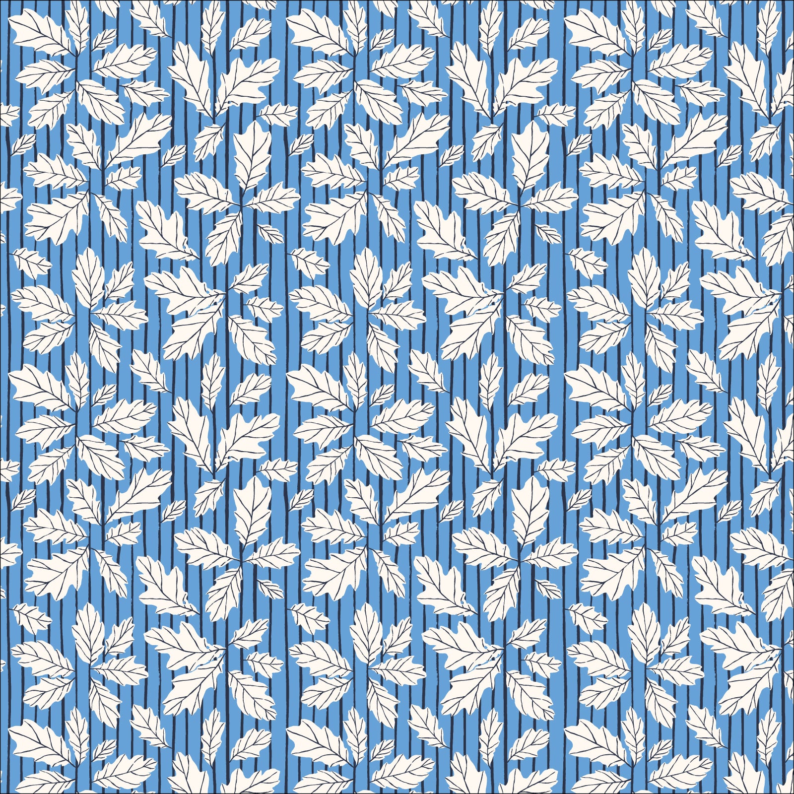 Autumn Walk | 227623 Old Oak Stripe by Emily Taylor for Cloud9 | Organic Cotton