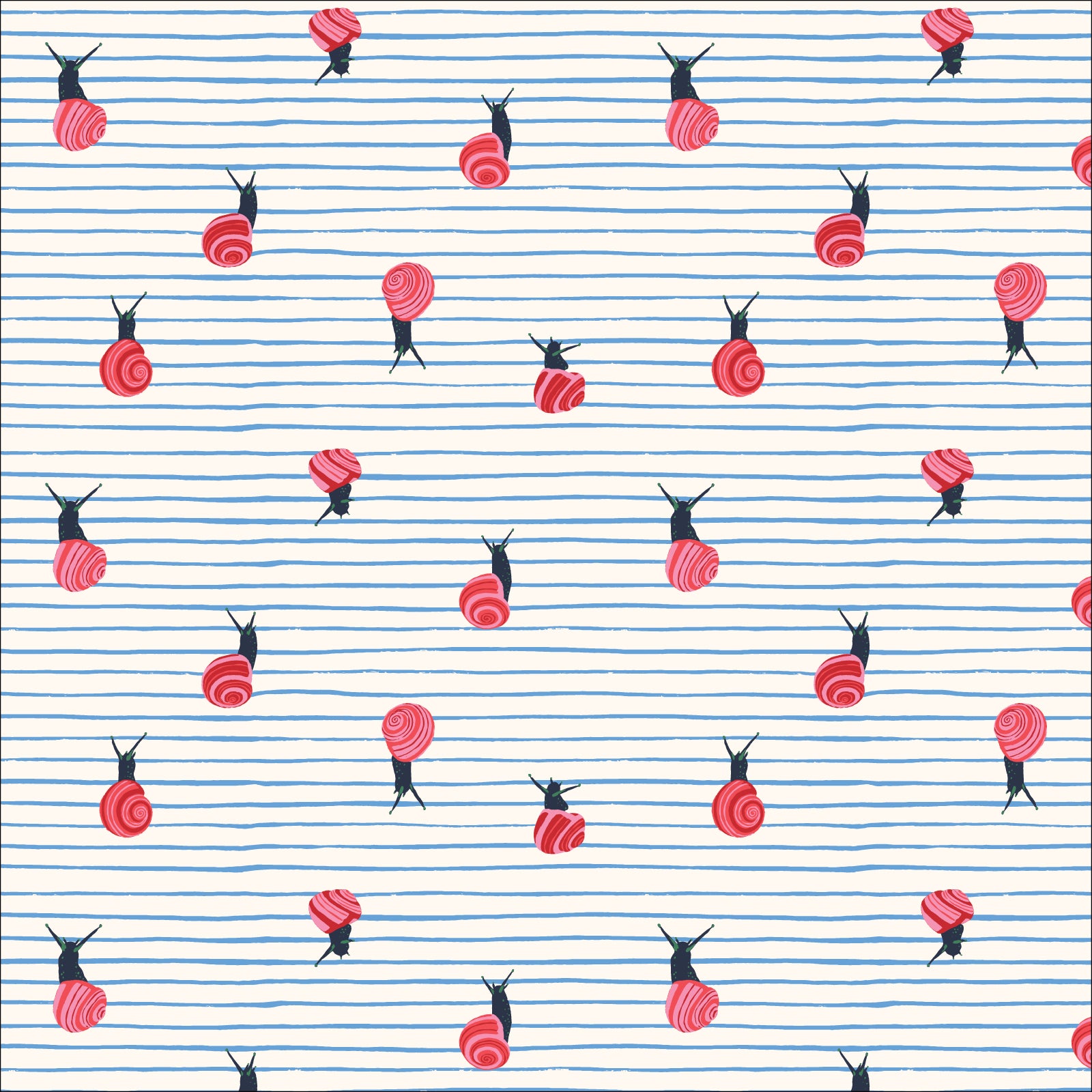 Autumn Walk | 227627 Surprise Snails by Emily Taylor for Cloud9 | Organic Cotton