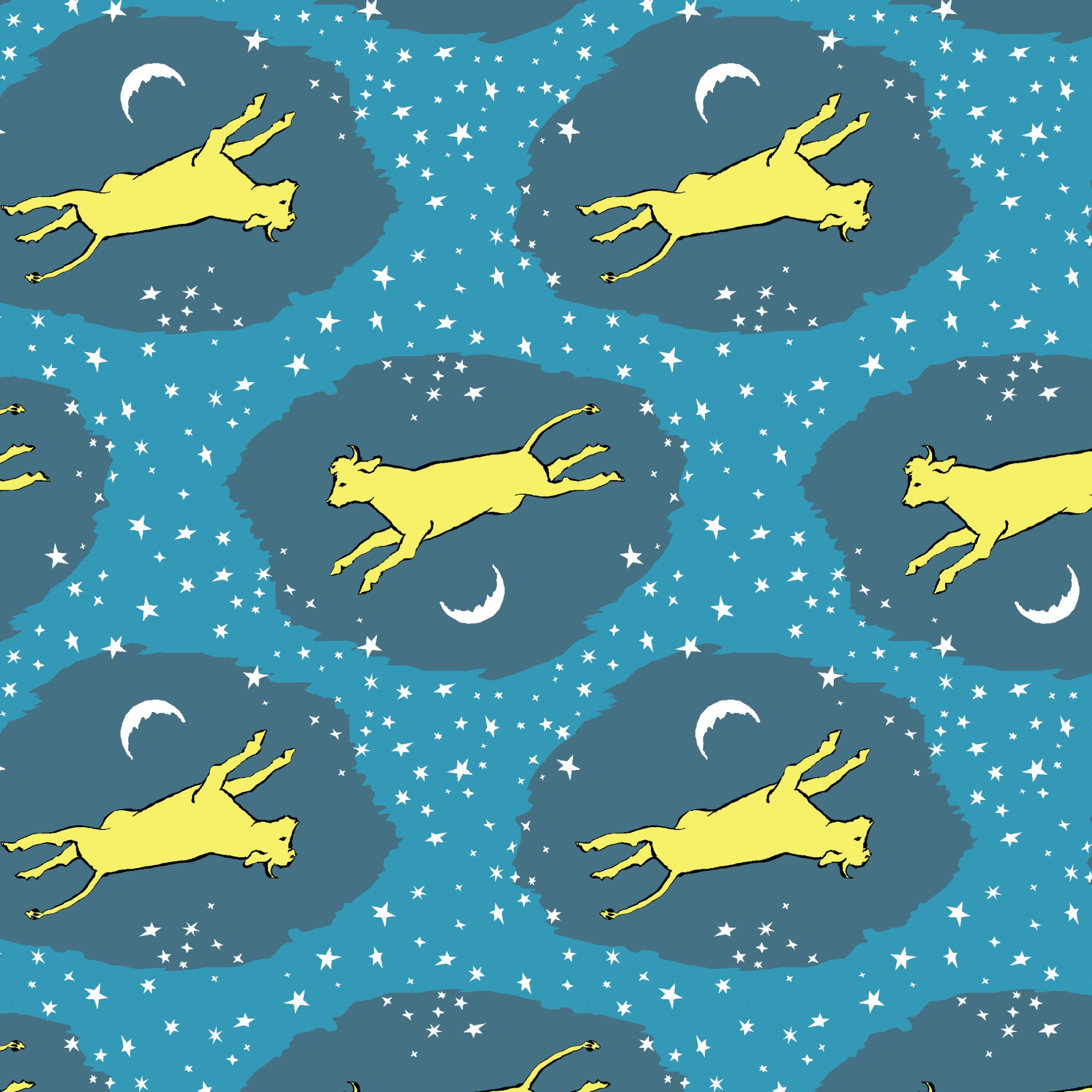 Goodnight Moon | Over the Moon in Night (227869) by Margaret Wise Brown for Cloud9 | 100% Organic Cotton