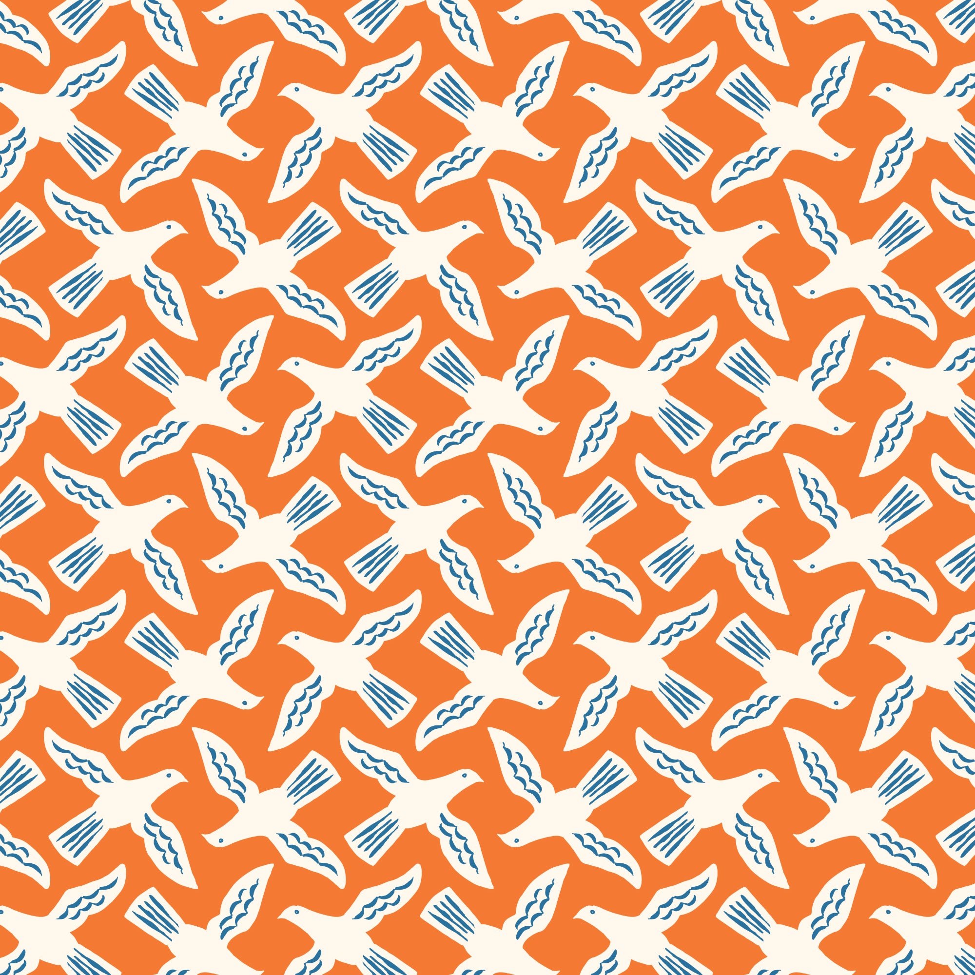 Orchard Deco | Flock Orange by Ariana Martin for Cloud9 | 227941 | 100% Organic Cotton