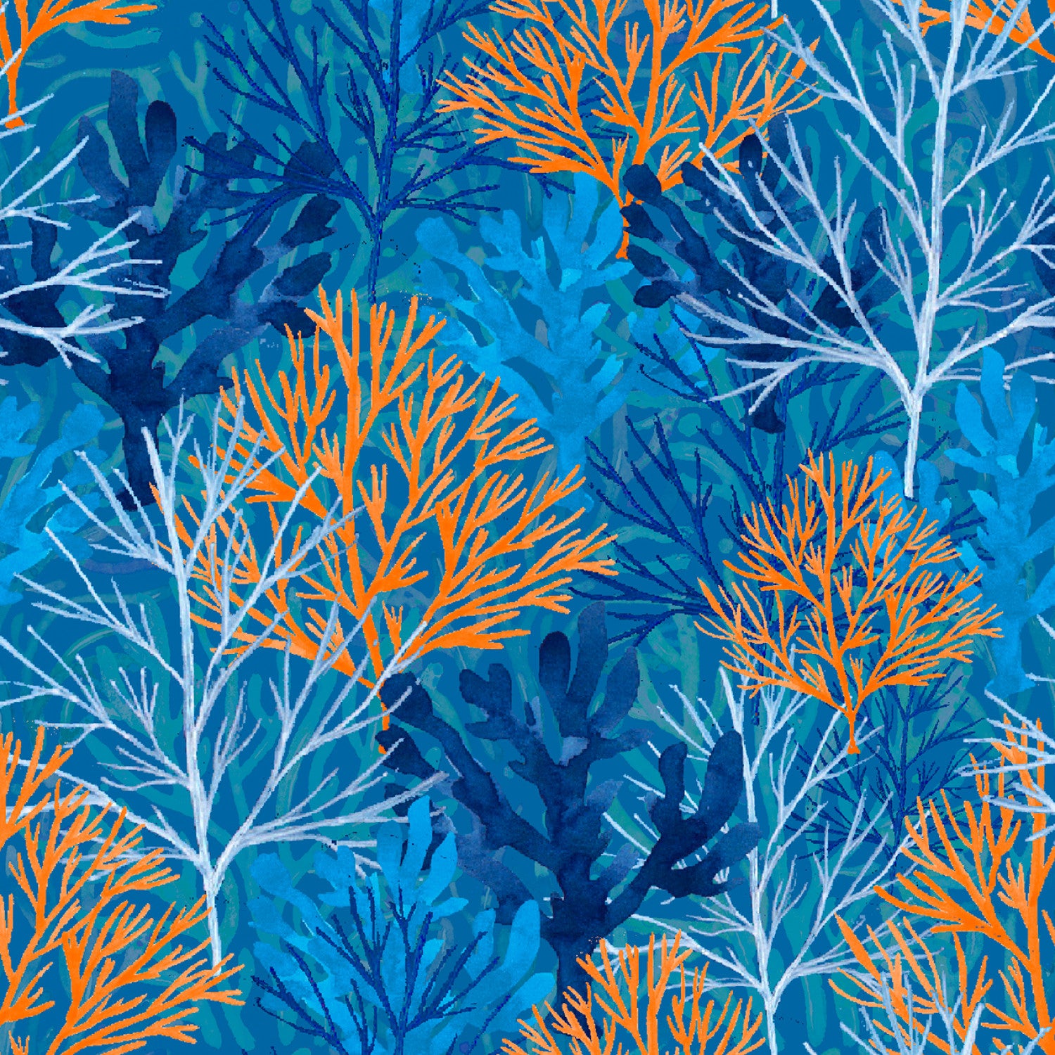 Sandsational | Coral Reef - Blue by Michael Moon for 3 Wishes | 22932-BLU