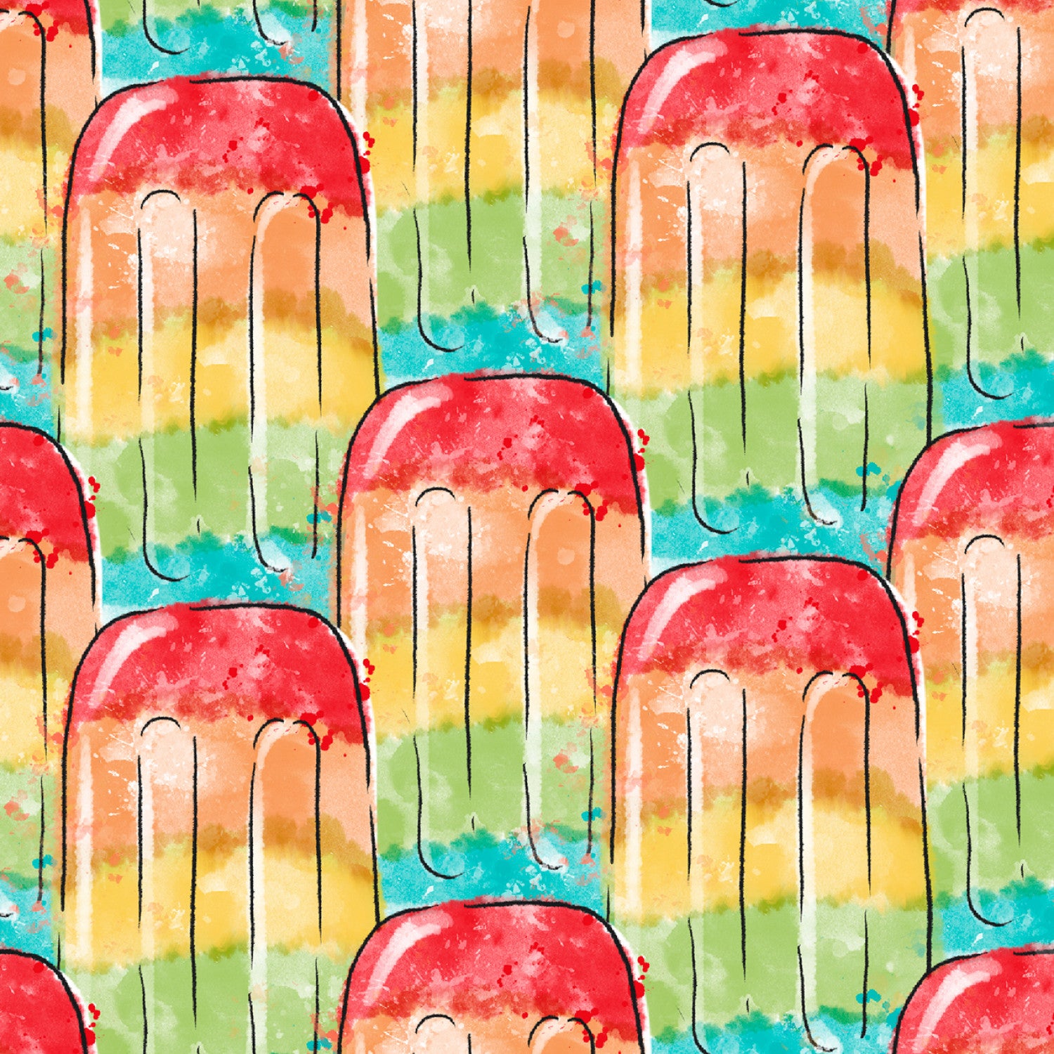 Sweet Summertime | Rainbow Pop Multi by Duncan MacDougal for 3 Wishes | 22951-MLT