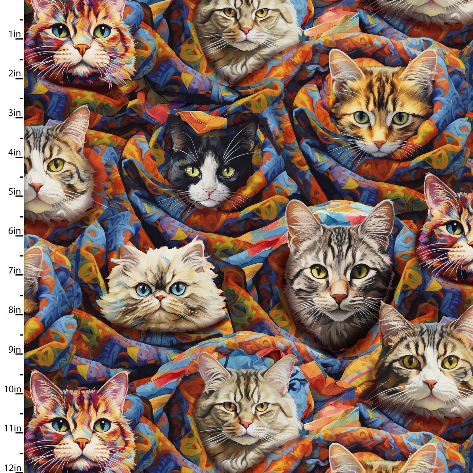 Purrfectly Playful | Purrfect Purr-ito Multi by Ivan Guaderrama for 3 Wishes | 22963-MLT