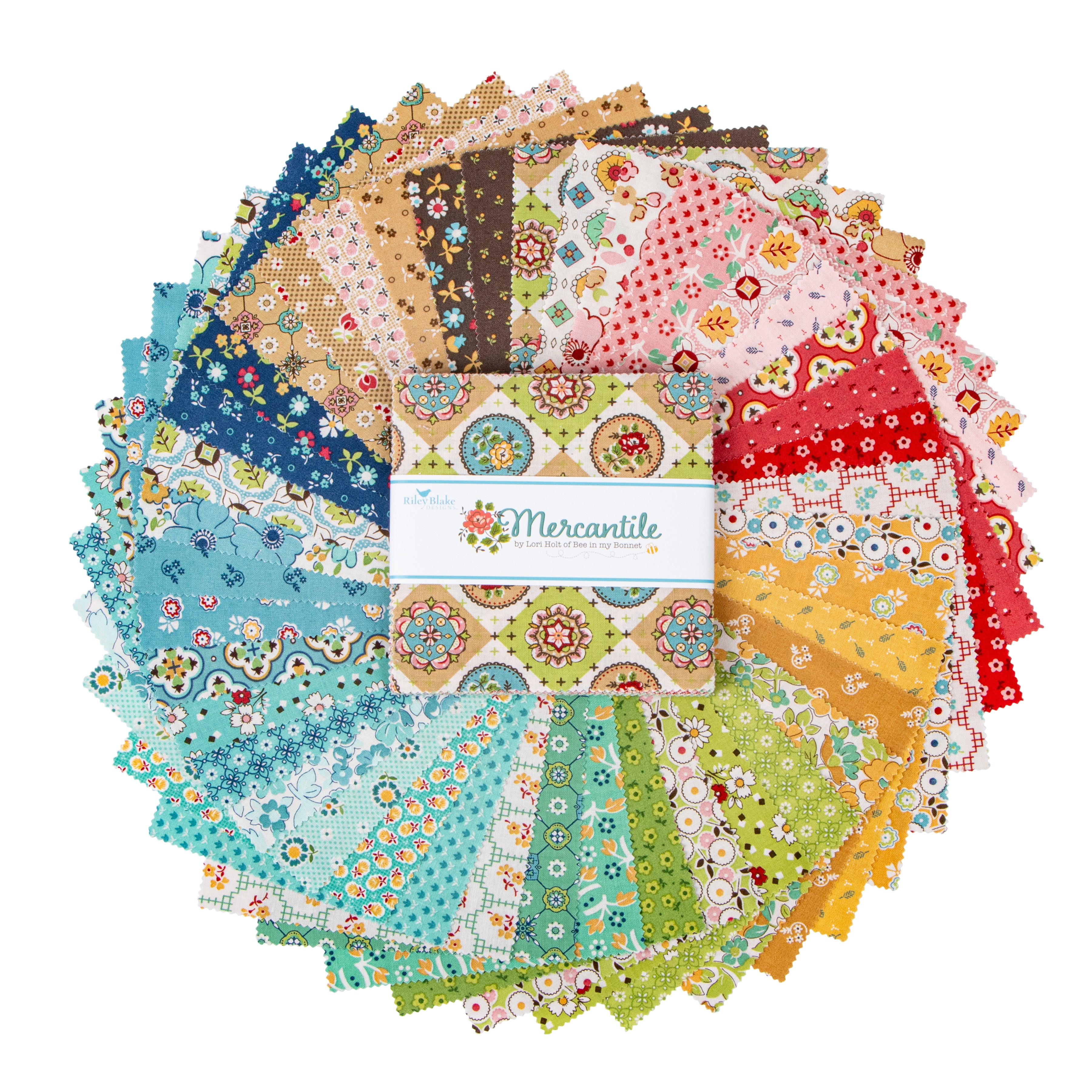 Mercantile | 5" Charm Pack by Lori Holt for Riley Blake | 42 pcs