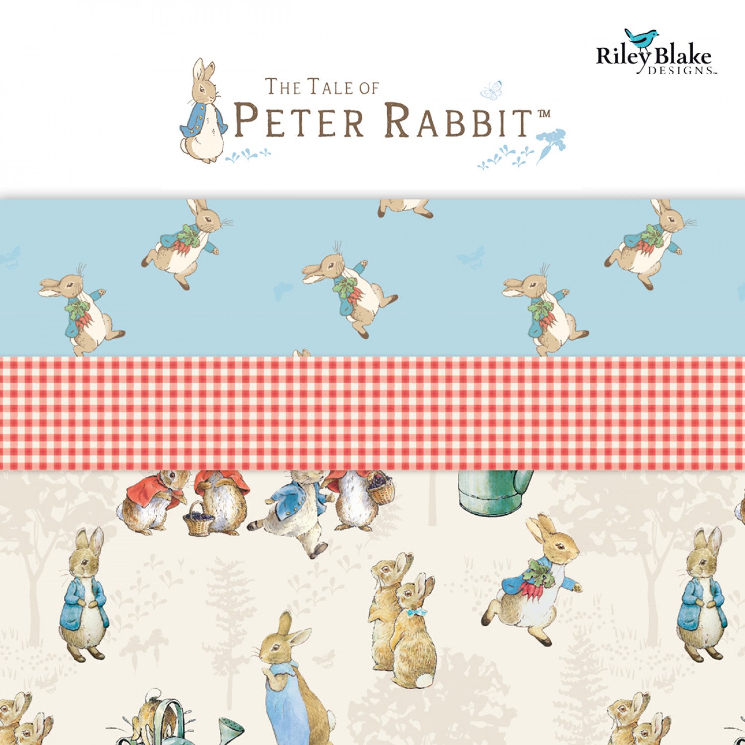 The Tale of Peter Rabbit | Main Blue by Beatrix Potter for Riley Blake | C14700-BLUE