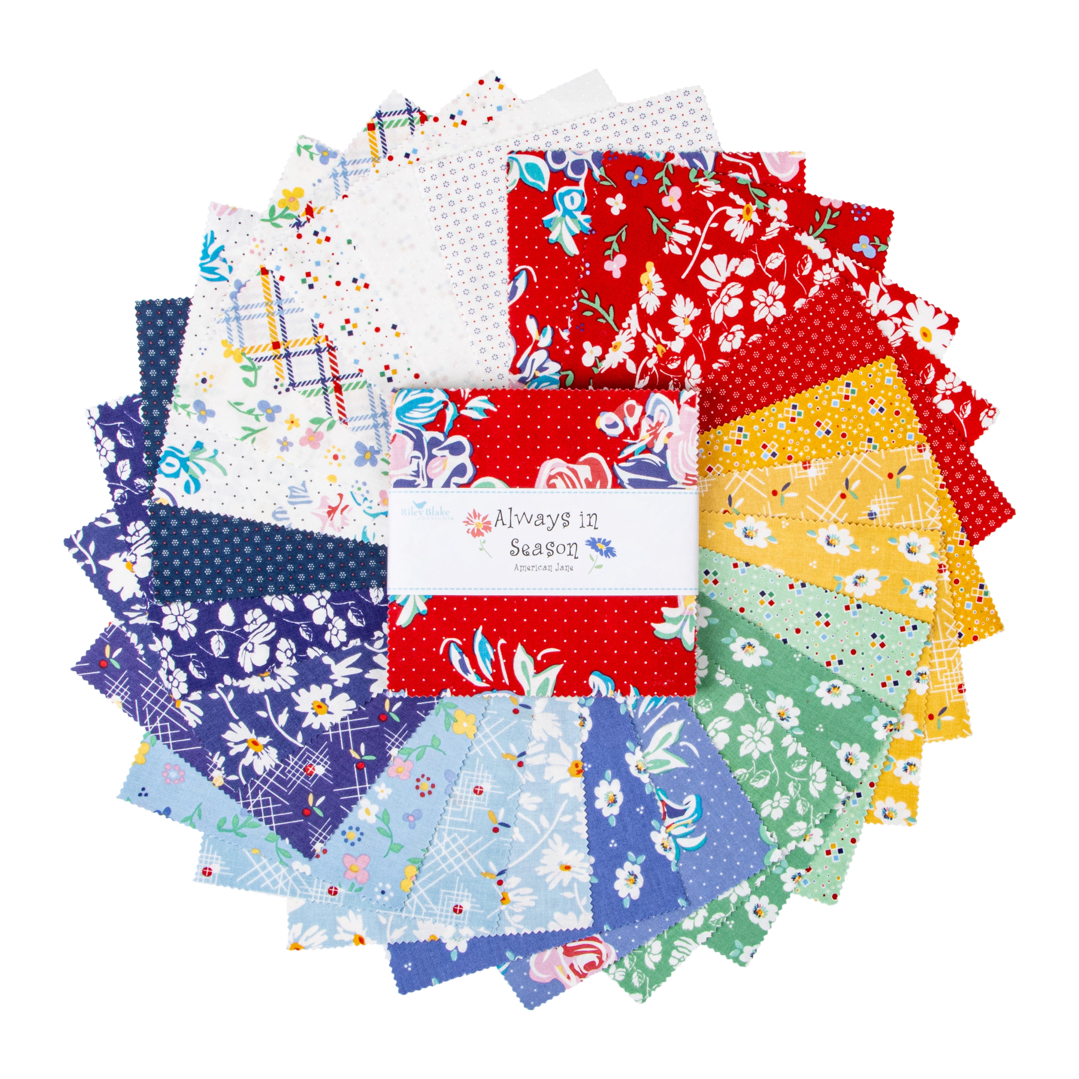 Always in Season | 5" Charm Pack by American Jane for Riley Blake | 42 pcs