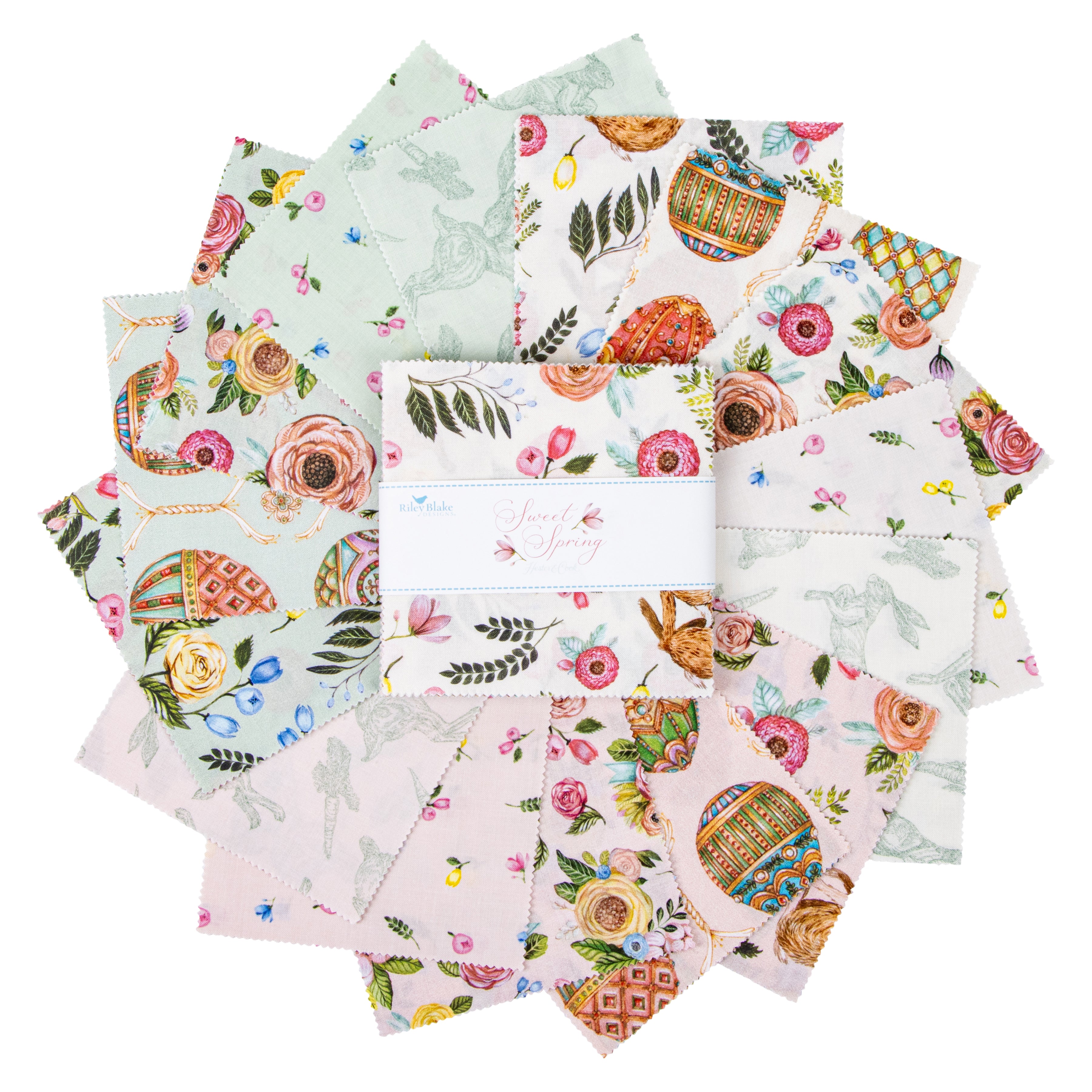 Sweet Spring | 5" Charm Pack by Hester & Cook for Riley Blake | 42 pcs