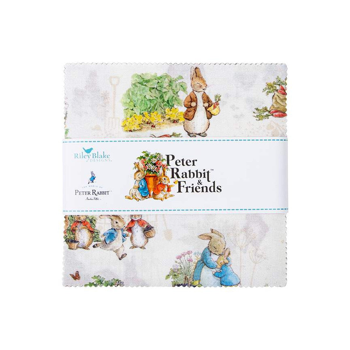 Peter Rabbit & Friends | 5" Charm Pack by Beatrix Potter for Riley Blake | 42 pcs