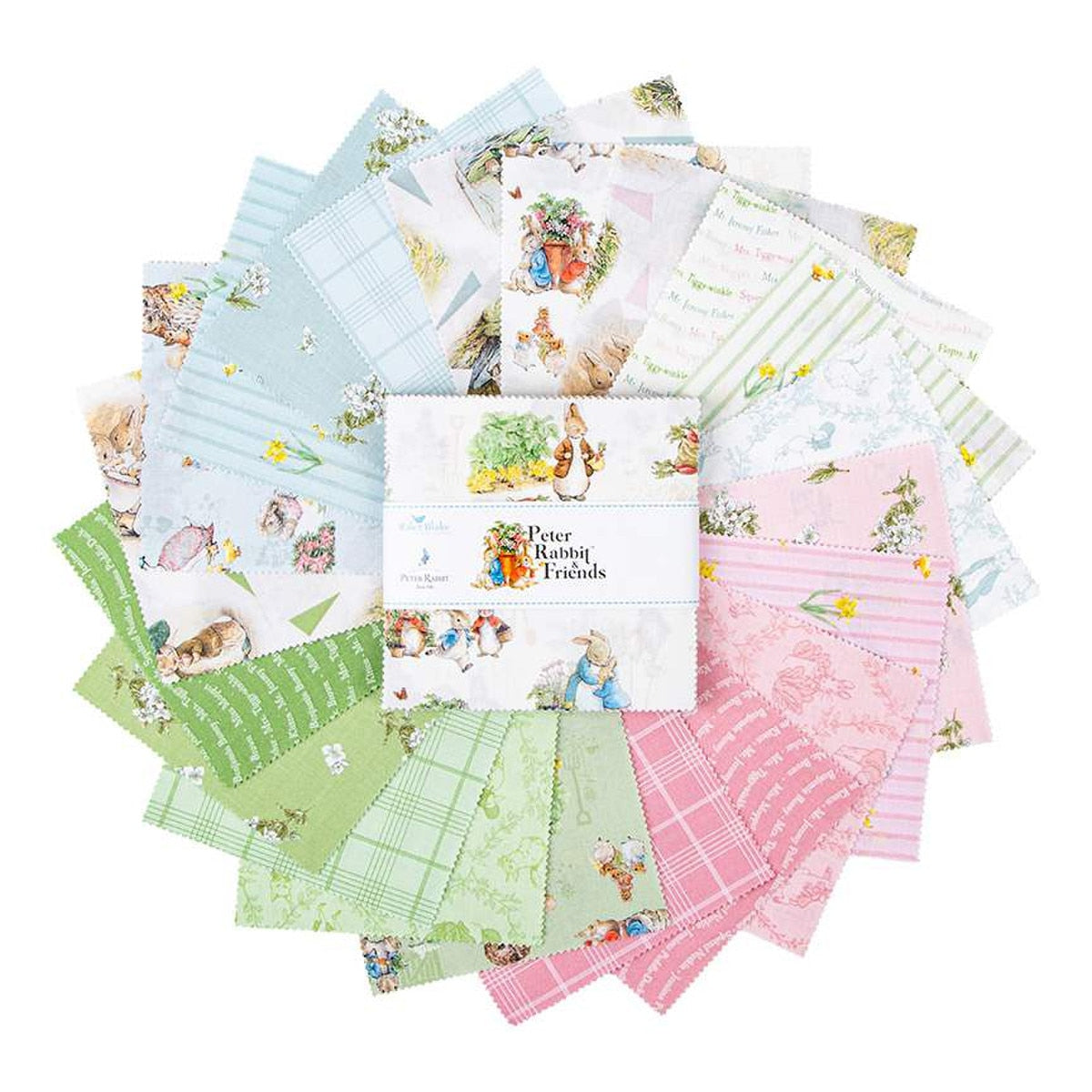 Peter Rabbit & Friends | 5" Charm Pack by Beatrix Potter for Riley Blake | 42 pcs