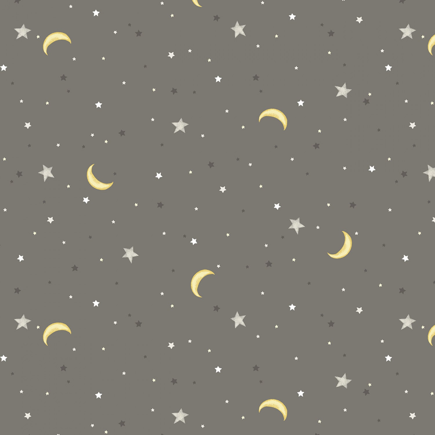 Sweet Dreams | Dark Grey Night Sky Flannel by Whistler Studios for Windham | 53874F-6