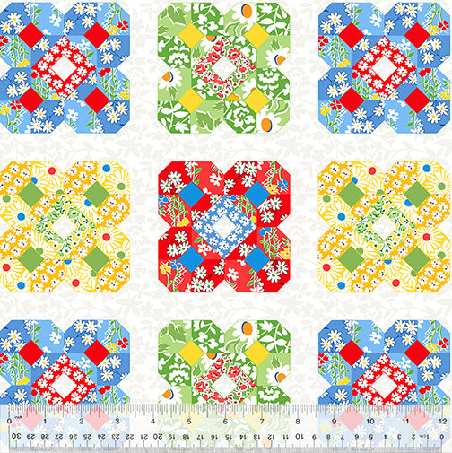 Garden Party | Multi Cheater by Whistler Studios for Windham Fabrics | 53973-X